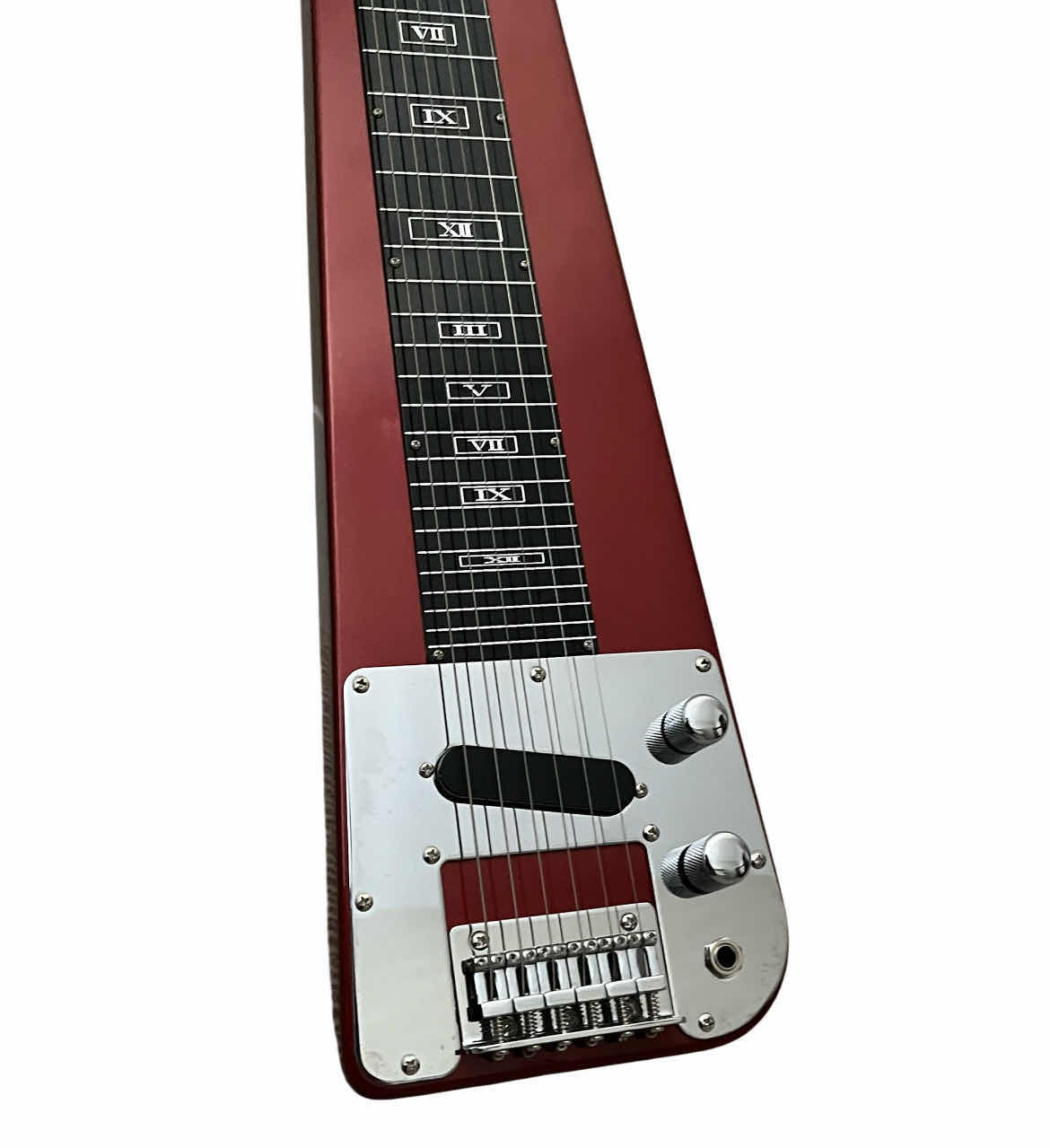 Photo 1 of ROGUE METALLIC RED LAP STEEL GUITAR RLS-1 W STAND & GIG BAG
