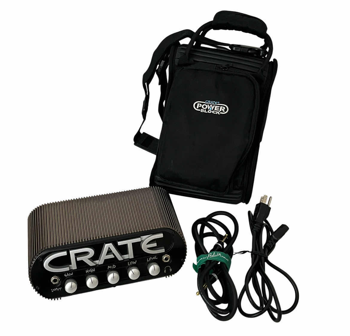 Photo 1 of CRATE POWER BLOCK STERO GUITAR AMPLIFIER CPB150 W CRATE SOFT CASE & PROLINK MONSTER CABLE