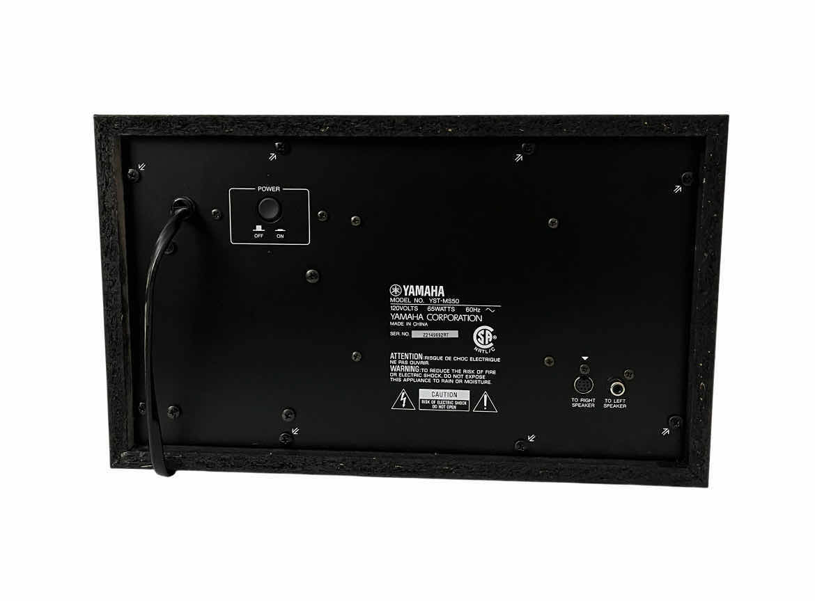 Photo 1 of YAMAHA 65WATT ADVANCED YST POWERED MULTIMEDIA SUBWOOFER YST-MS50