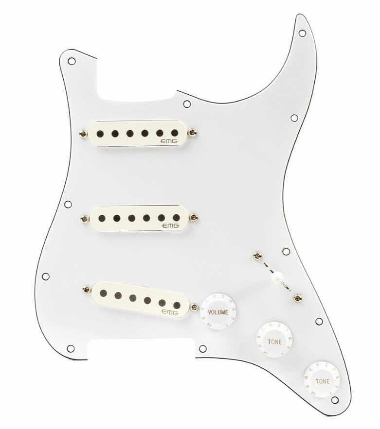 Photo 1 of EMG PRO SERIES PREWIRED GUITAR PICKGUARD & PICKUPS, WHITE RA-2