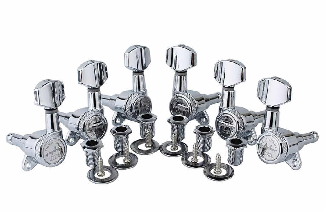 Photo 1 of GUYKER GUITAR LOCKING TUNERS, 3L & 3R, CHROME