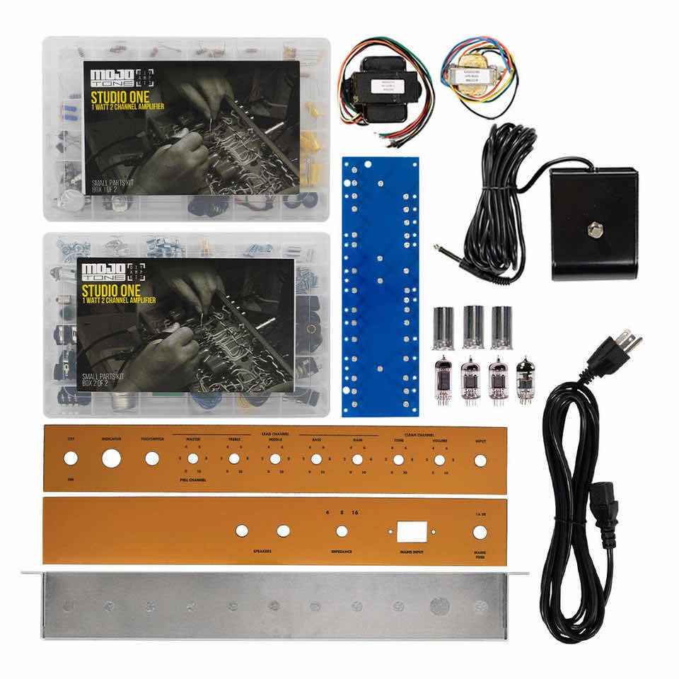 Photo 1 of NEW MOJOTONE STUDIO ONE 1 WATT, 2 CHANNEL GUITAR TUBE AMP KIT G1SOK355