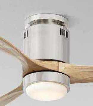 Photo 1 of NEW CASA VIEJA 52” WINDSPUN FLUSH CEILING FAN, BRUSHED NICKEL 1W415 (MOTOR ONLY, BLADES SOLD SEPARATELY)