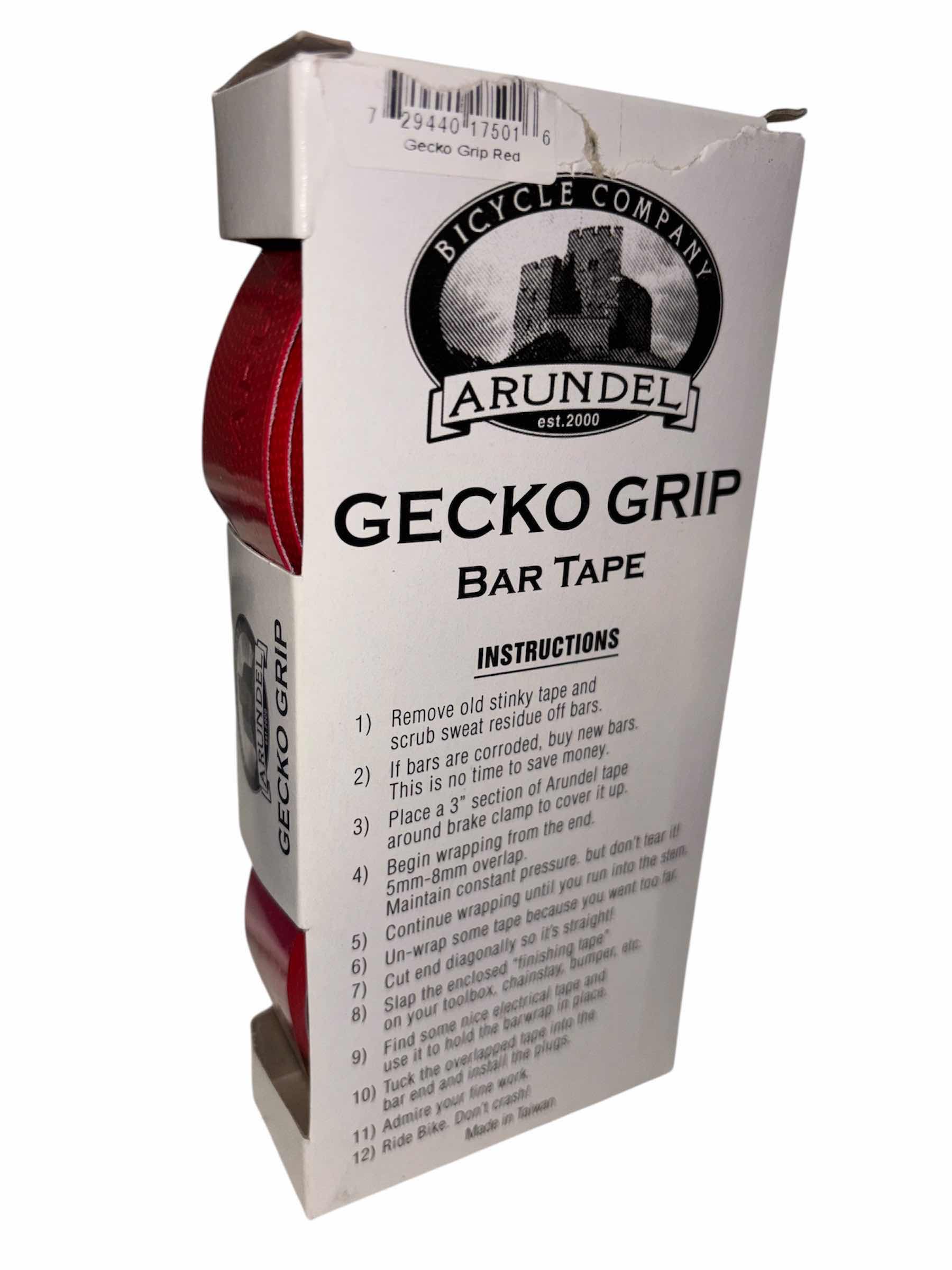 Photo 1 of NEW ARUNDEL GECKO GRIP HANDLEBAR TAPE SET, RED