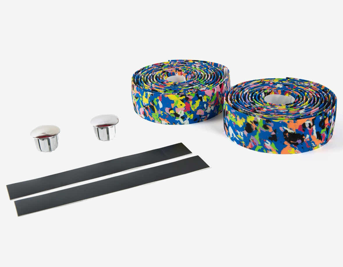 Photo 1 of NEW VINQLIQ SUPER VEX GEL CYCLING/RACING HANDLEBAR GRIP WRAP/TAPE W BAR PLUG & FINISHING TAPE (MULTI-COLOR)