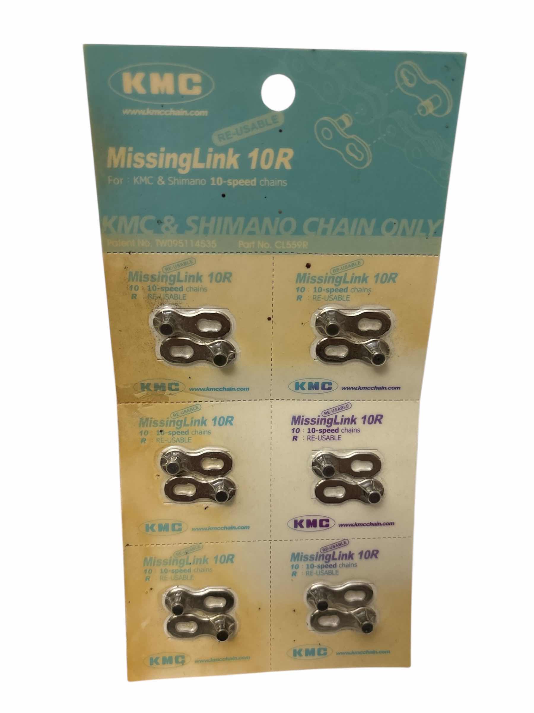 Photo 1 of NEW KMC CHAIN X10.93 10 SPEED 1/2” X 11/128” 116 LINKS NICKEL PLATED BIKE CHAIN & KMC 10 SPEED REUSABLE MISSING LINK 10R FOR KMC & SHIMANO CHAIN ONLY