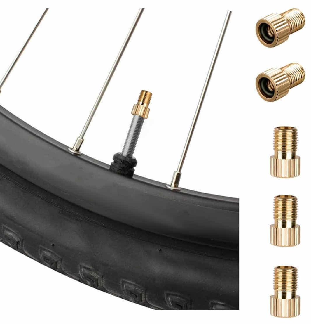 Photo 1 of NEW KOOL-STOP PRESTA BRASS VALVE ADAPTOR W “O”RING, PRESTA CONVERTS TO SCHRADER, 8 PCS