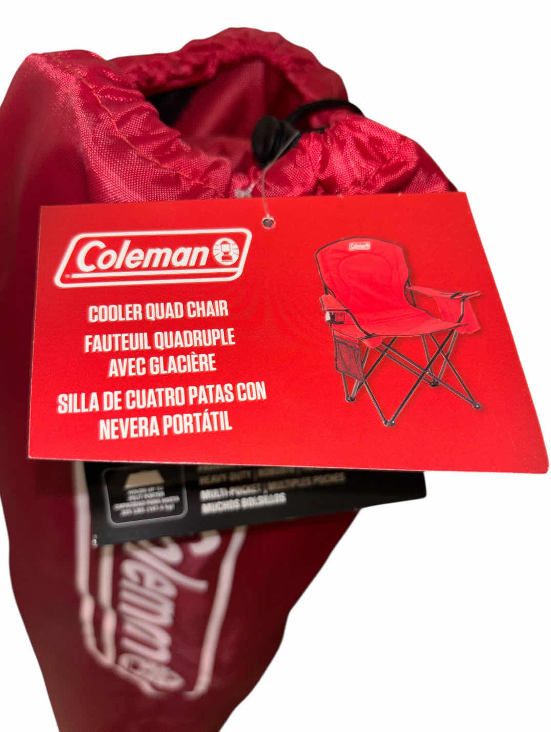 Photo 1 of NEW COLEMAN COOLER QUAD CHAIR, RED (325 LB CAPACITY)