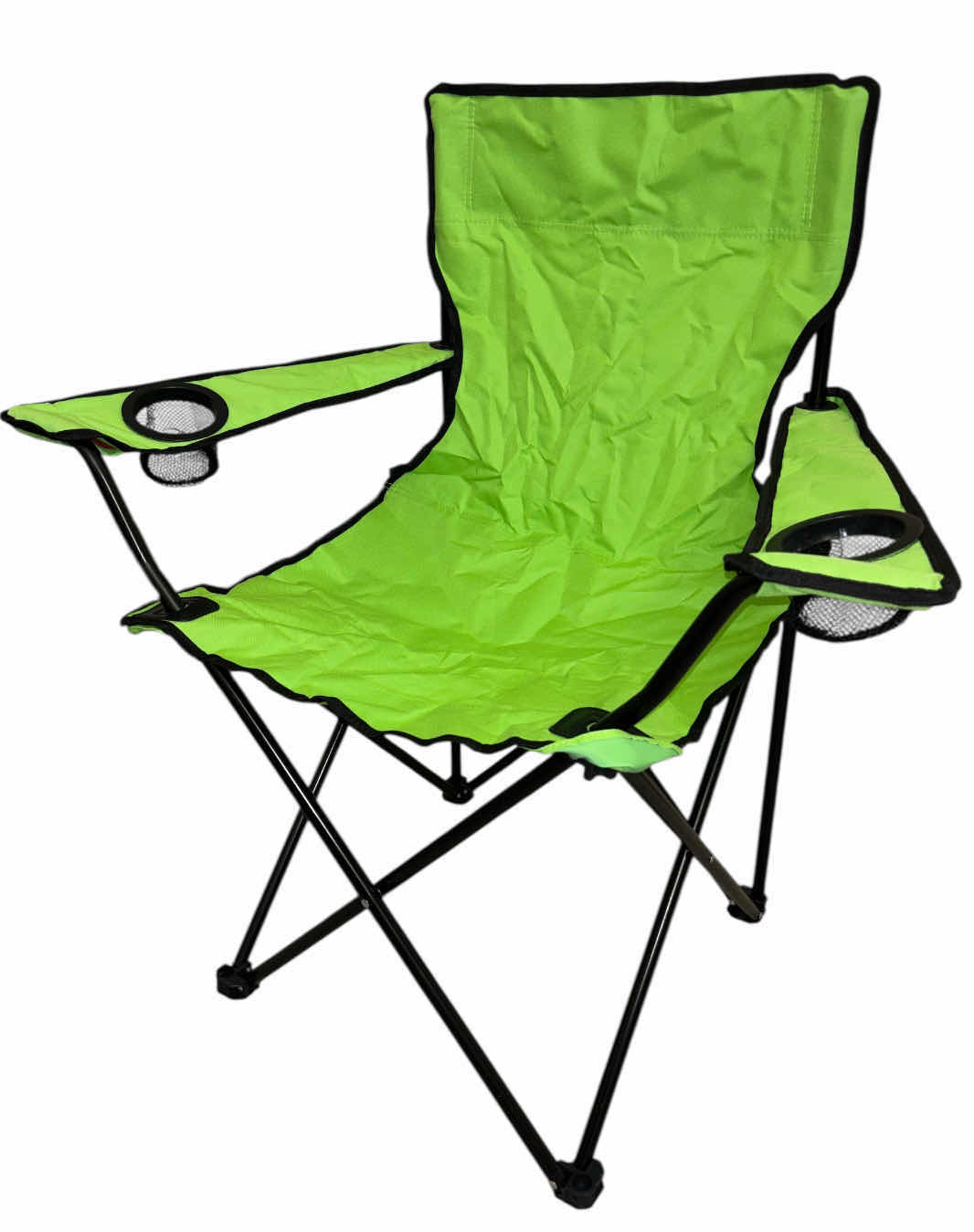 Photo 1 of NEW H.I.T. PROMOTIONAL PRODUCTS PORTABLE FOLDING/CAMPING/OUTDOOR CHAIR W CARRY BAG, LIME (300 LB CAPACITY)