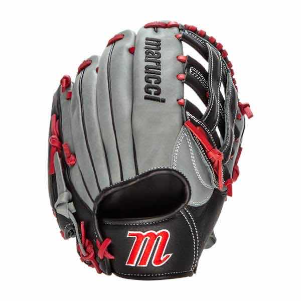 Photo 1 of MARUCCI CADDO SERIES 12” YOUTH BASEBALL GLOVE, GRAY/BLACK/RED (MFGCADD1200)