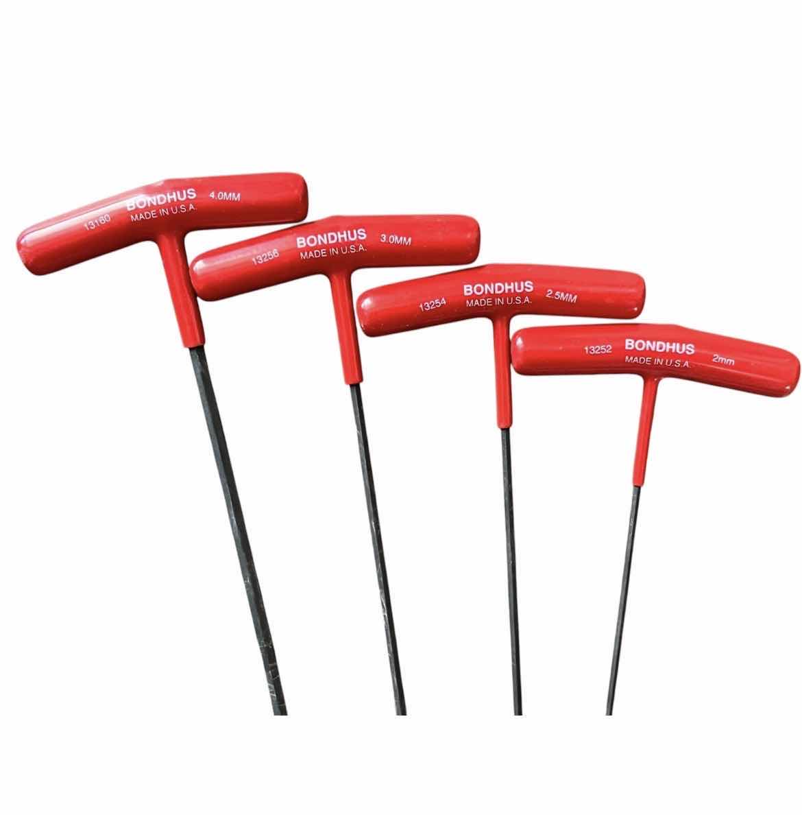 Photo 1 of BONDHUS METRIC 2MM-10MM 8PC T-HANDLE HEX WRENCH SET