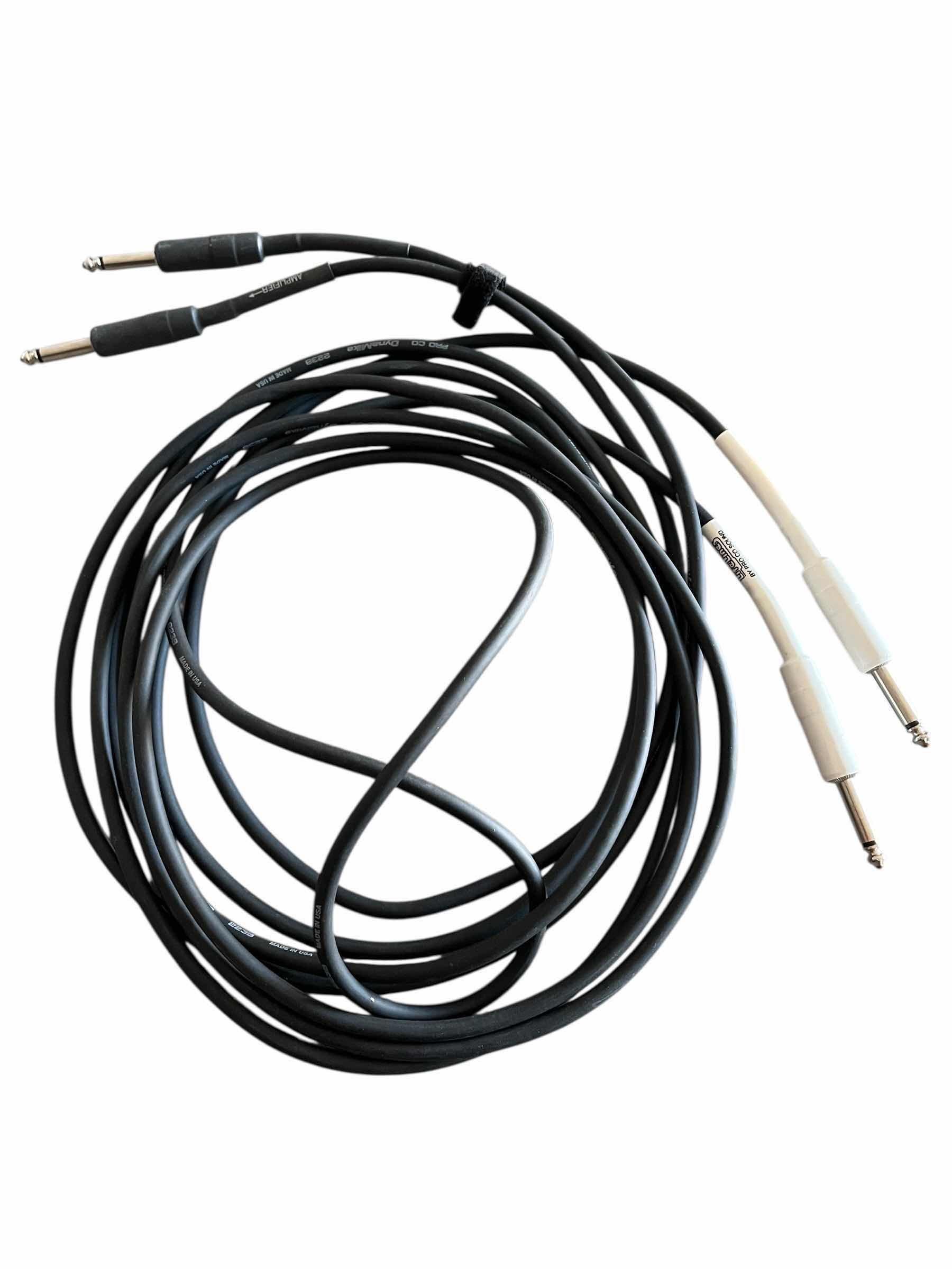 Photo 1 of PRO CO SOUND LIFELINES 10’ GUITAR INSTRUMENTAL STRAIGHT CABLE (2)