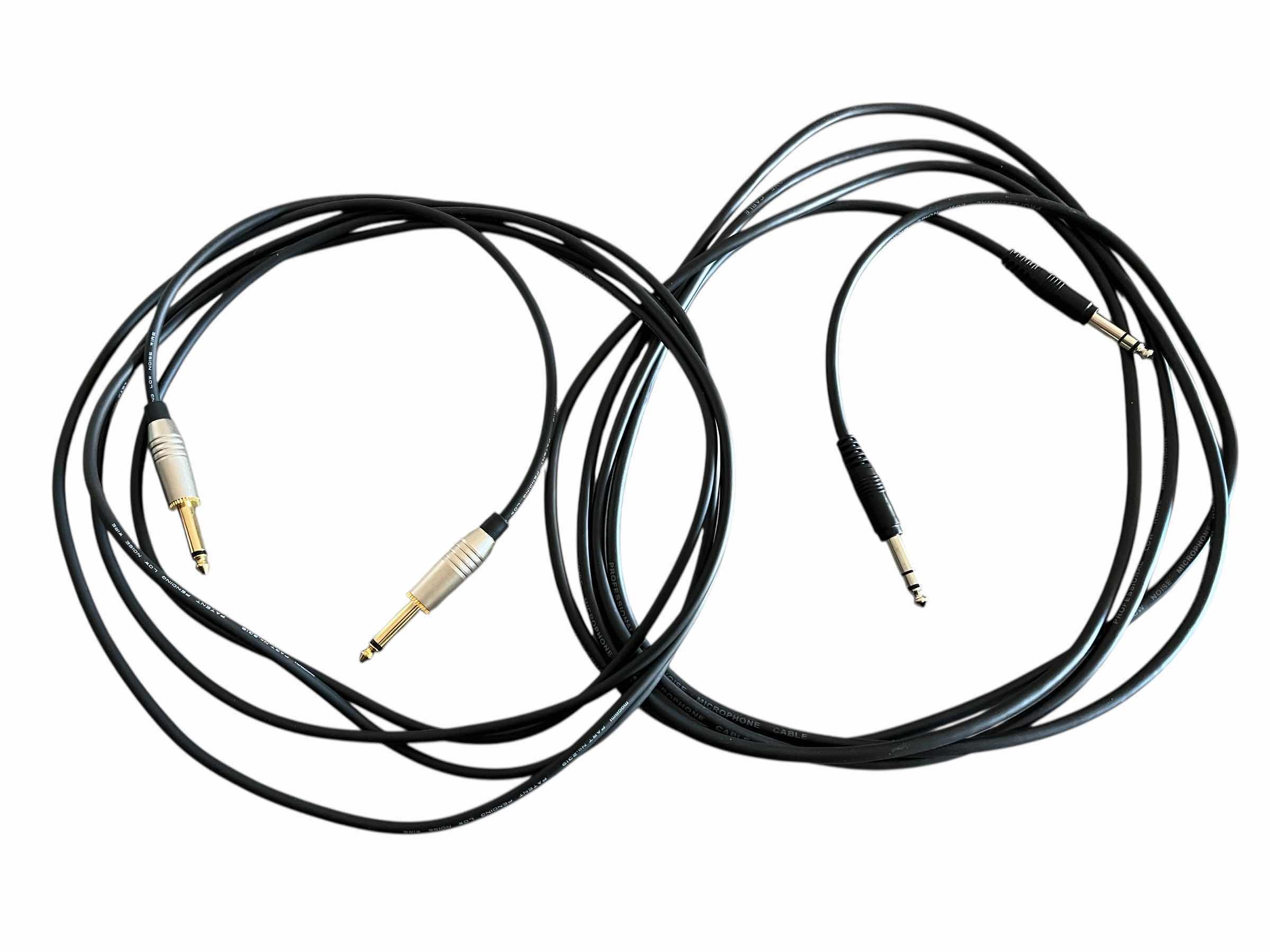 Photo 1 of MOGAMI GOLD 12’ LOW NOISE INSTRUMENTAL STRAIGHT CABLE & PROFESSIONAL 12’ LOW NOISE MICROPHONE STRAIGHT CABLE