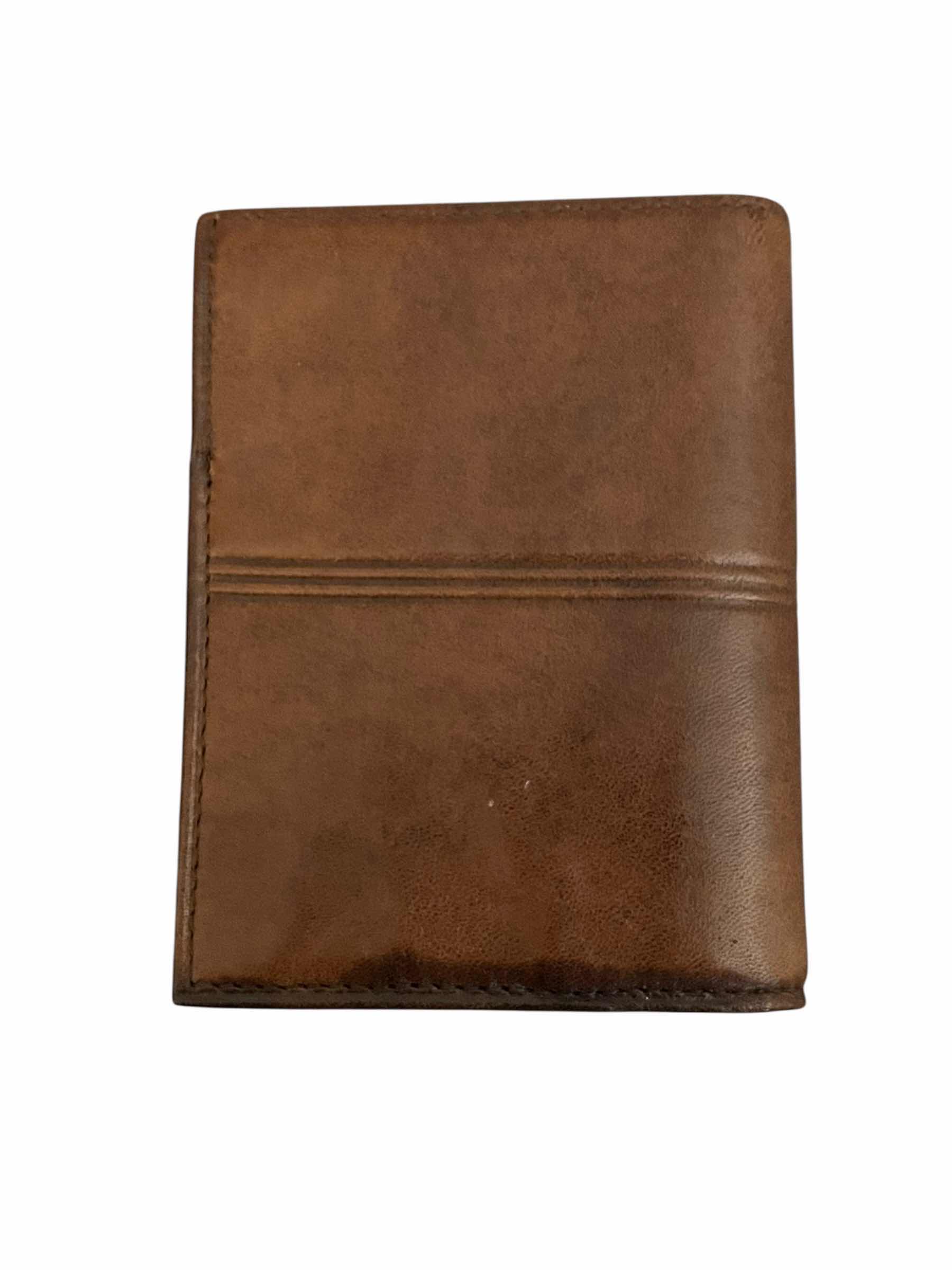 Photo 1 of PIERRE CARDIN PARIS NEW YORK BROWN LEATHER WALLET W BOX