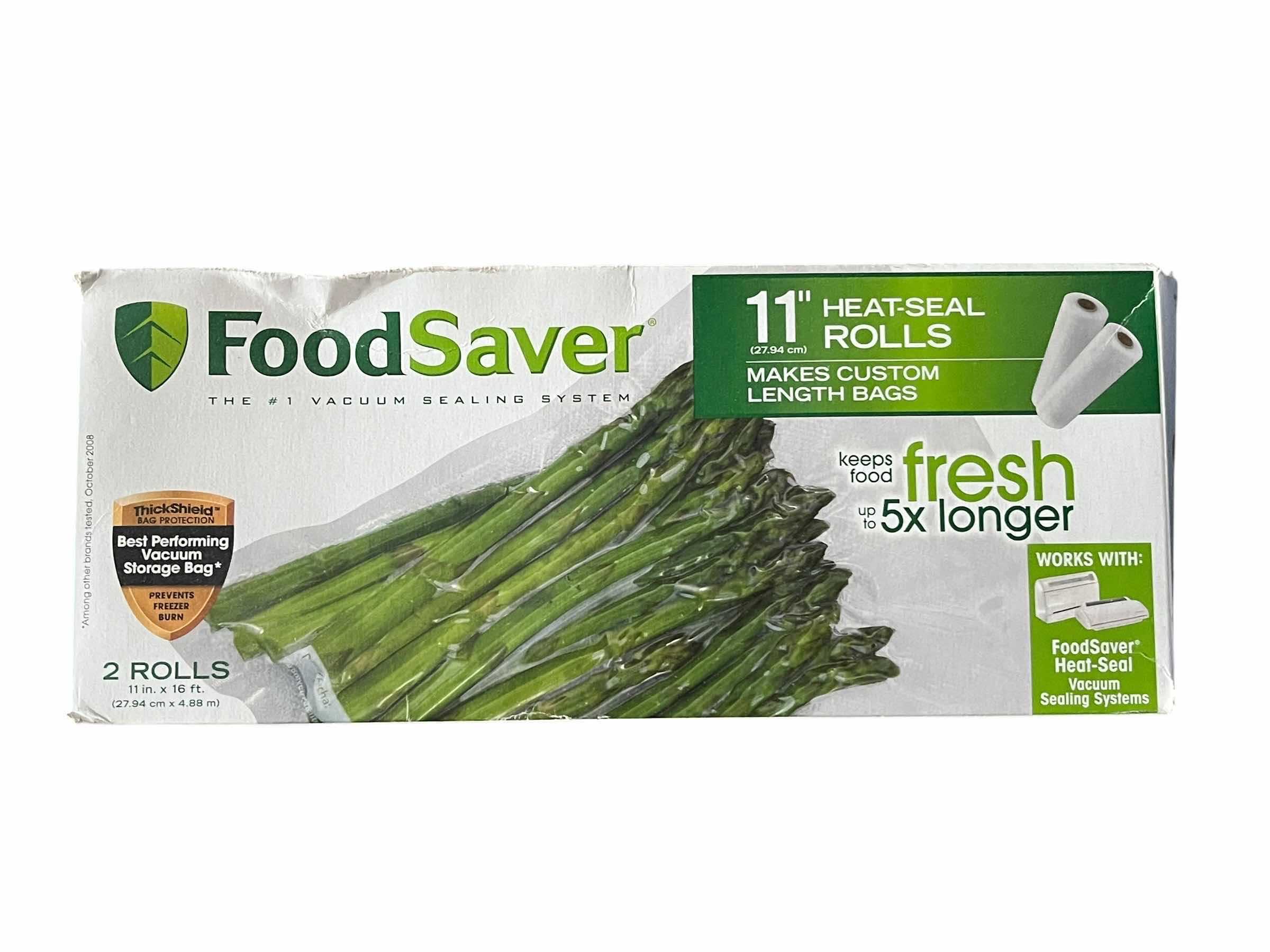 Photo 1 of FOOD SAVER VACUUM PACKAGING SYSTEM V2244 W 2PACK 11” HEAT SEAL ROLLS