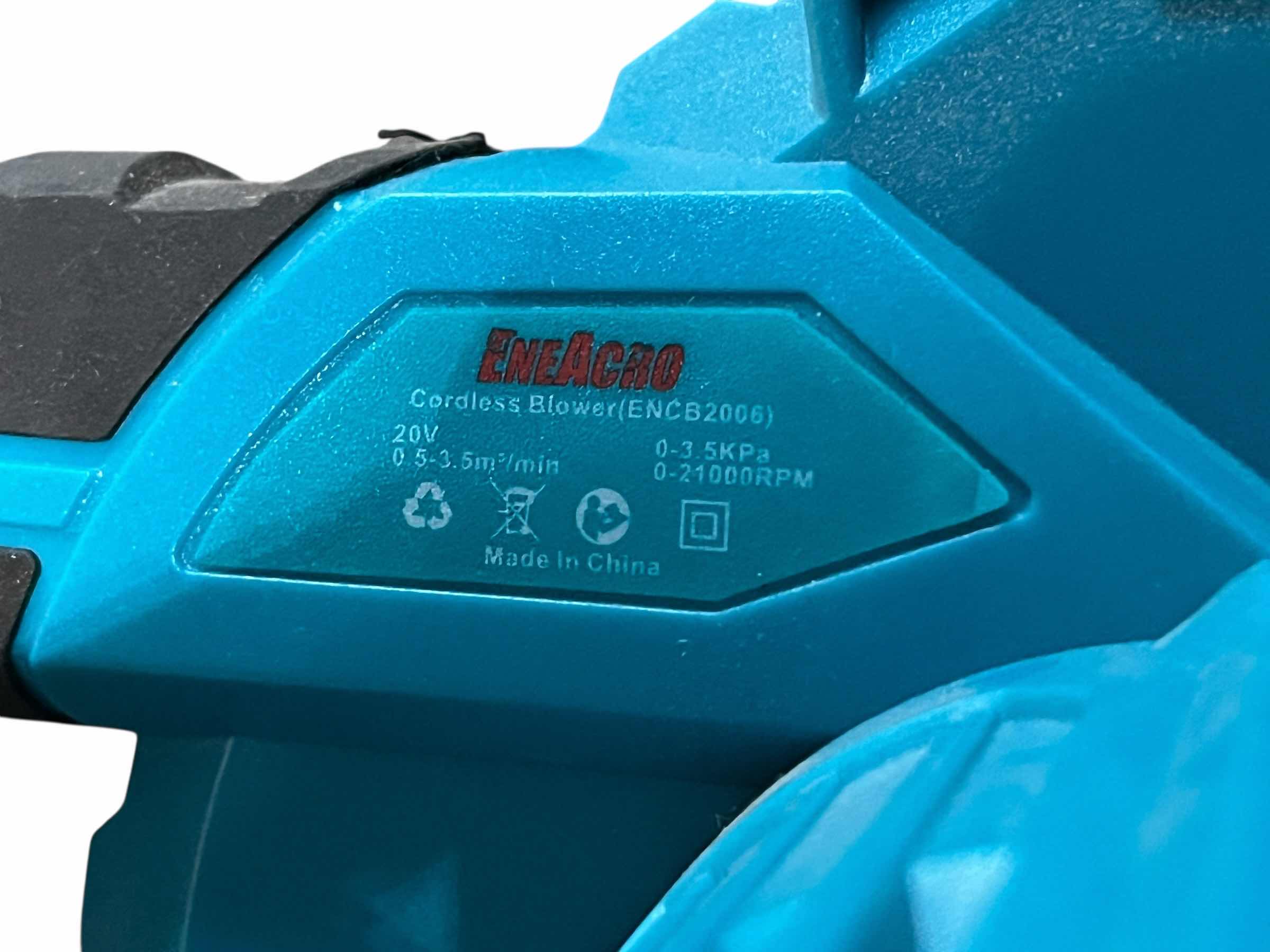 Photo 1 of ENEACRO MINI CORDLESS BLOWER ENCB2006 (TOOL & BATTERY ONLY)