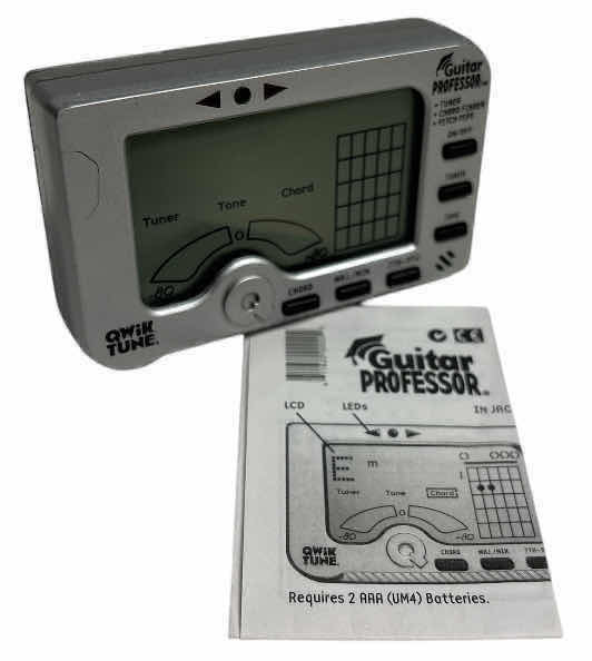Photo 1 of GUITAR PROFESSOR QWIK TUNE, TUNER/CHORD FINDER/PITCH PIPE (GP-1)