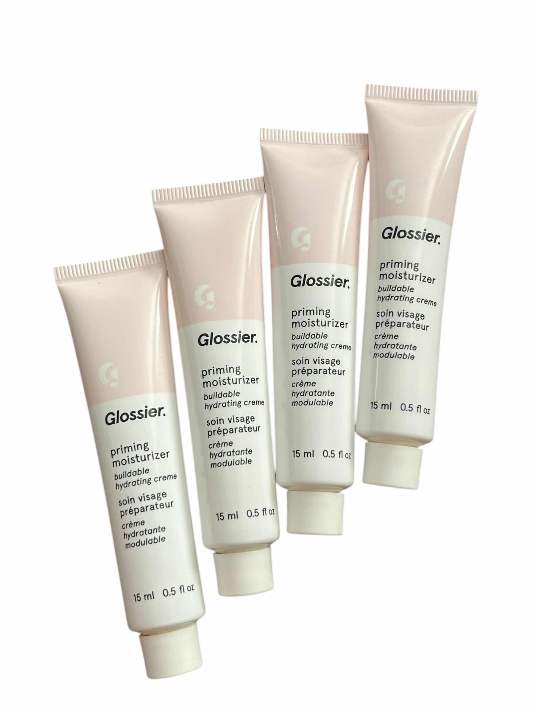 Photo 1 of NEW 4-PACK GLOSSIER PRIMING MOISTURIZER BUILDABLE HYDRATING CREAM 15ML/0.5 FL OZ