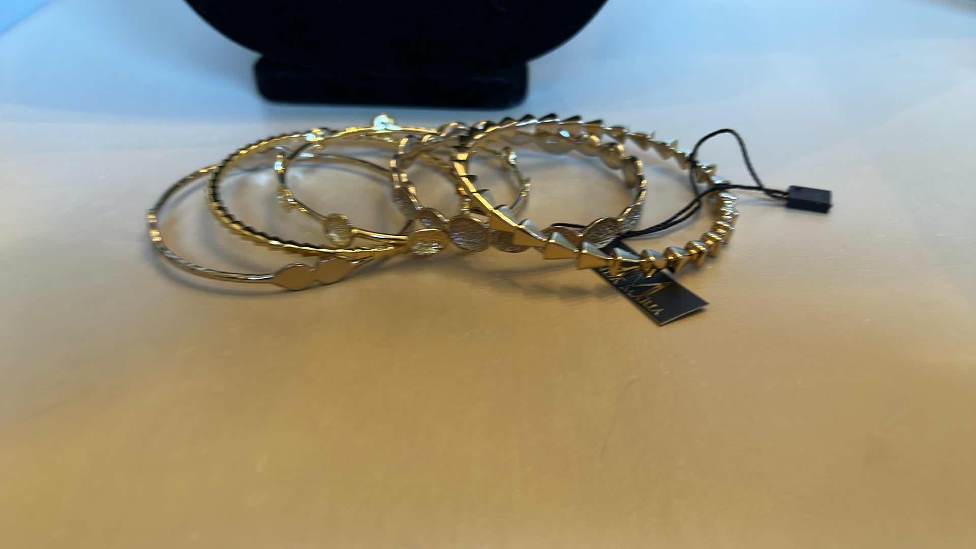 Photo 1 of NEW GOLD JEWELRY ASSORTMENT 14K ELECTROPLATED RINGS SIZE 5 and 6