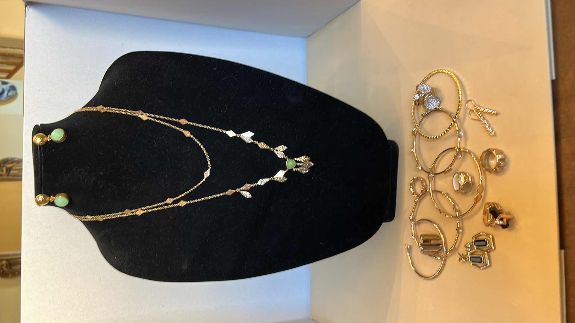 Photo 11 of FASHION JEWELRY ASSORTMENT 14K GOLD ELECTROPLATED RINGS 5 & 6