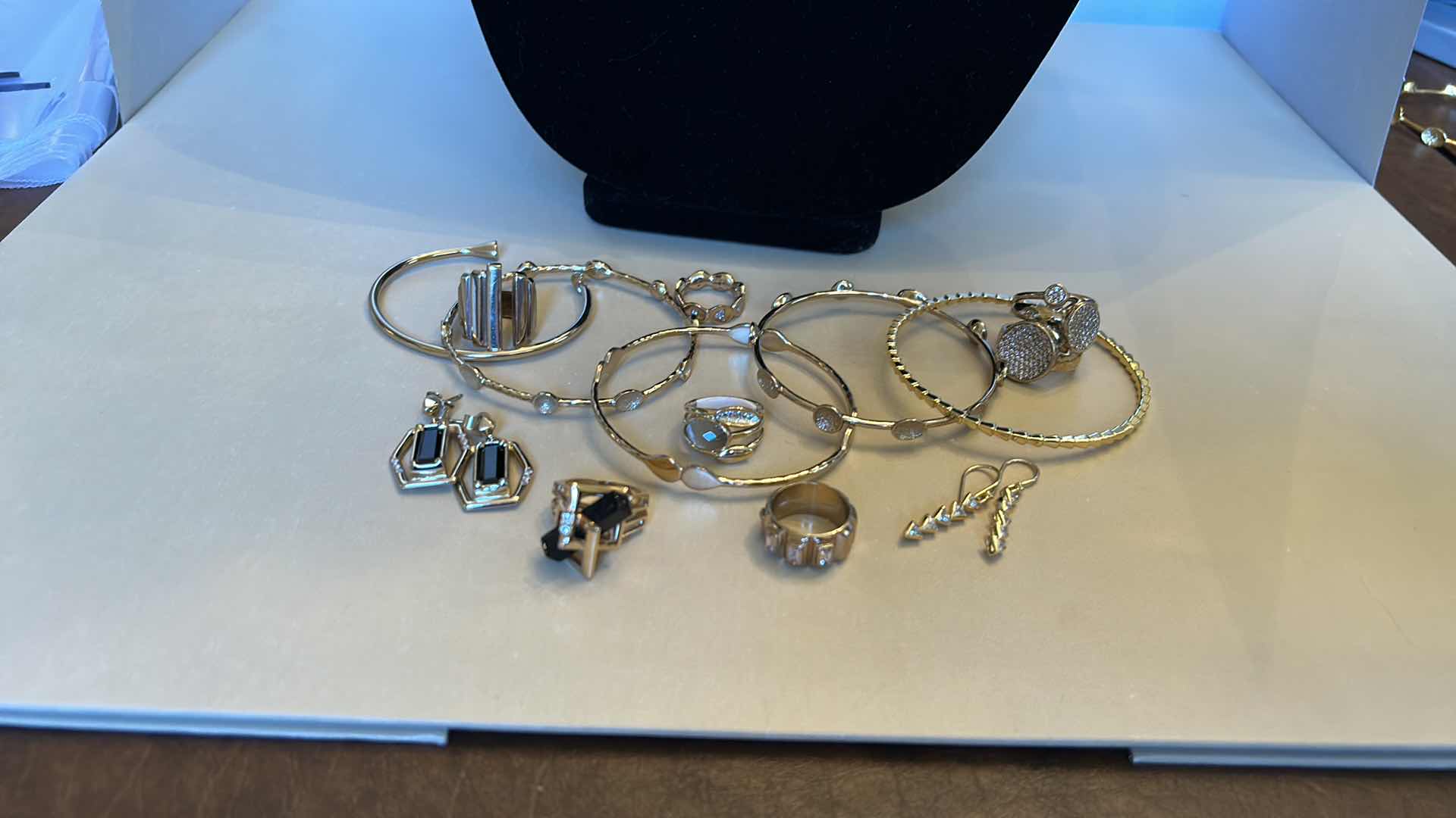 Photo 2 of FASHION JEWELRY ASSORTMENT 14K GOLD ELECTROPLATED RINGS 5 & 6