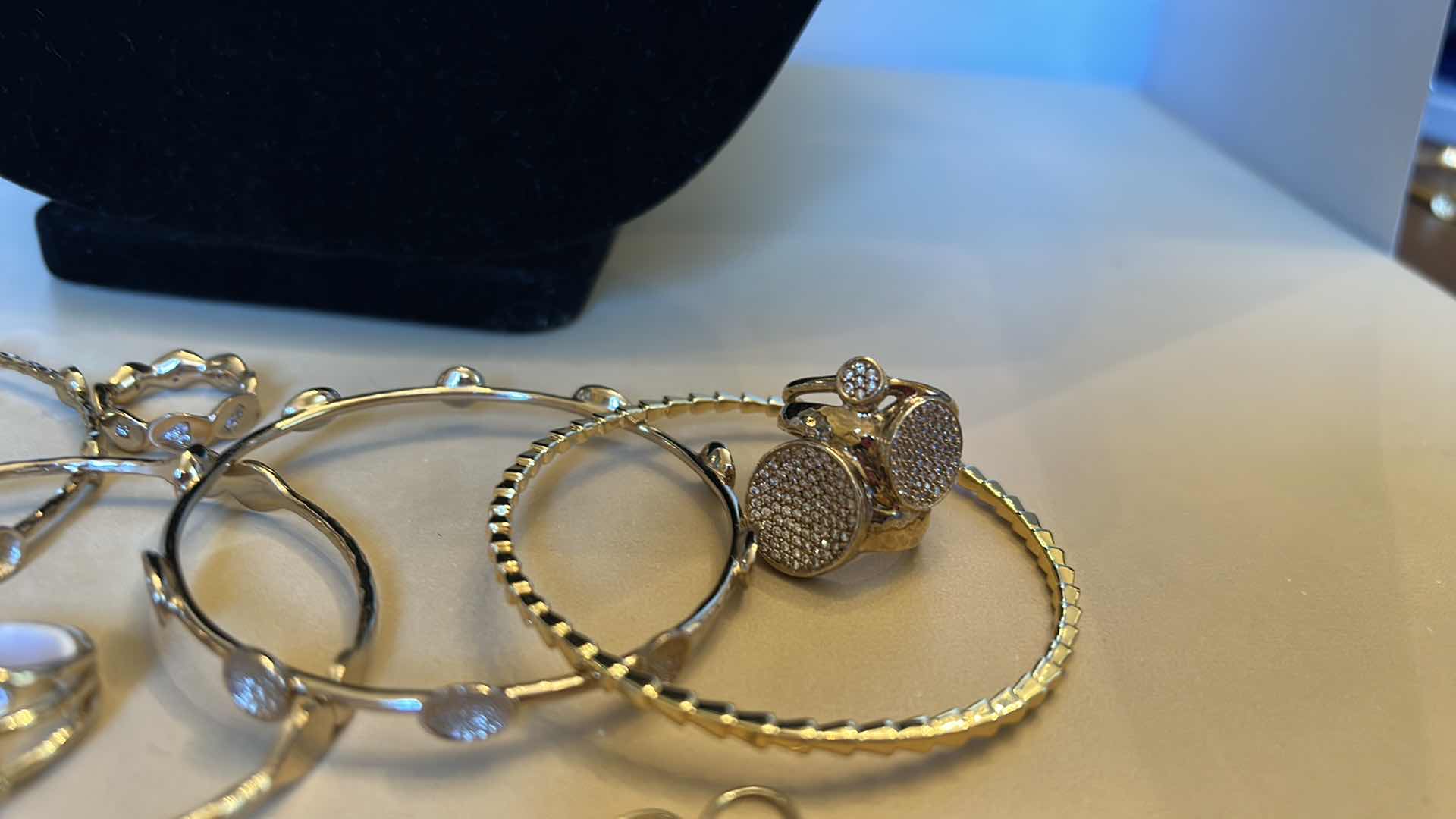 Photo 7 of FASHION JEWELRY ASSORTMENT 14K GOLD ELECTROPLATED RINGS 5 & 6