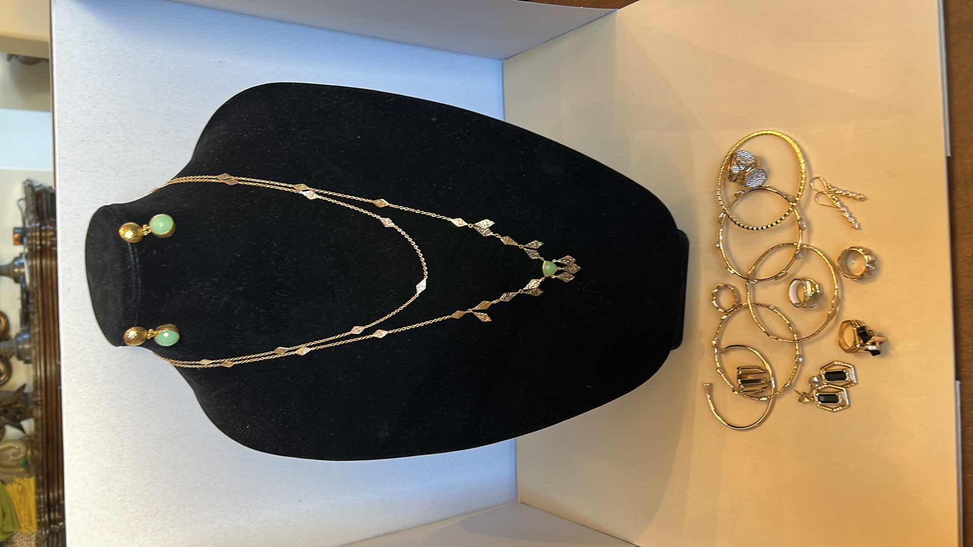 Photo 3 of FASHION JEWELRY ASSORTMENT 14K GOLD ELECTROPLATED RINGS 5 & 6