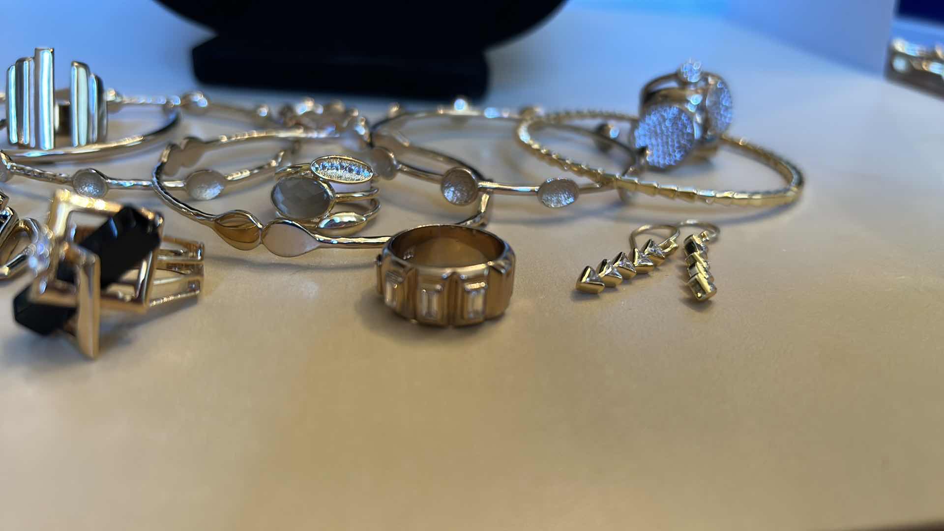 Photo 6 of FASHION JEWELRY ASSORTMENT 14K GOLD ELECTROPLATED RINGS 5 & 6