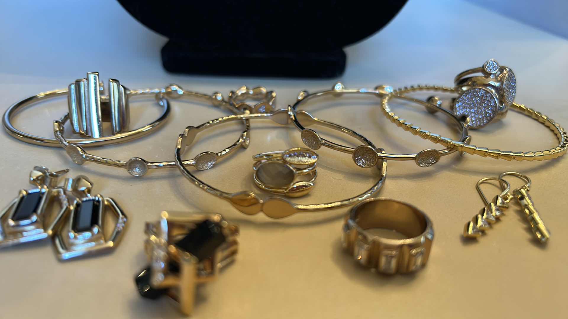 Photo 5 of FASHION JEWELRY ASSORTMENT 14K GOLD ELECTROPLATED RINGS 5 & 6