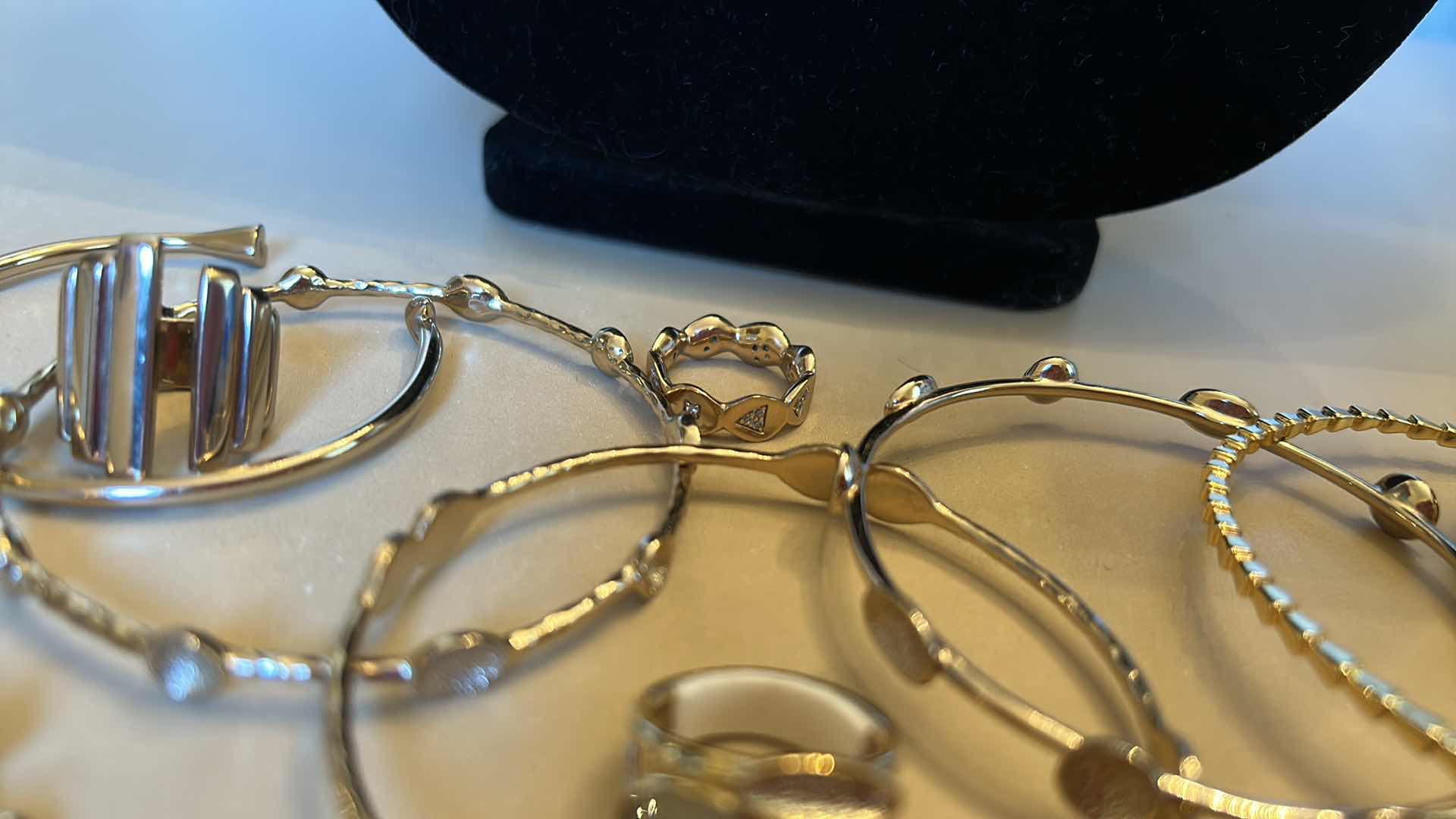 Photo 8 of FASHION JEWELRY ASSORTMENT 14K GOLD ELECTROPLATED RINGS 5 & 6