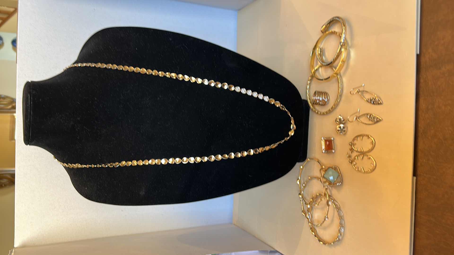 Photo 8 of COSTUME JEWELRY ASSORTMENT 14K GOLD ELECTROPLATED RINGS 5 & 6