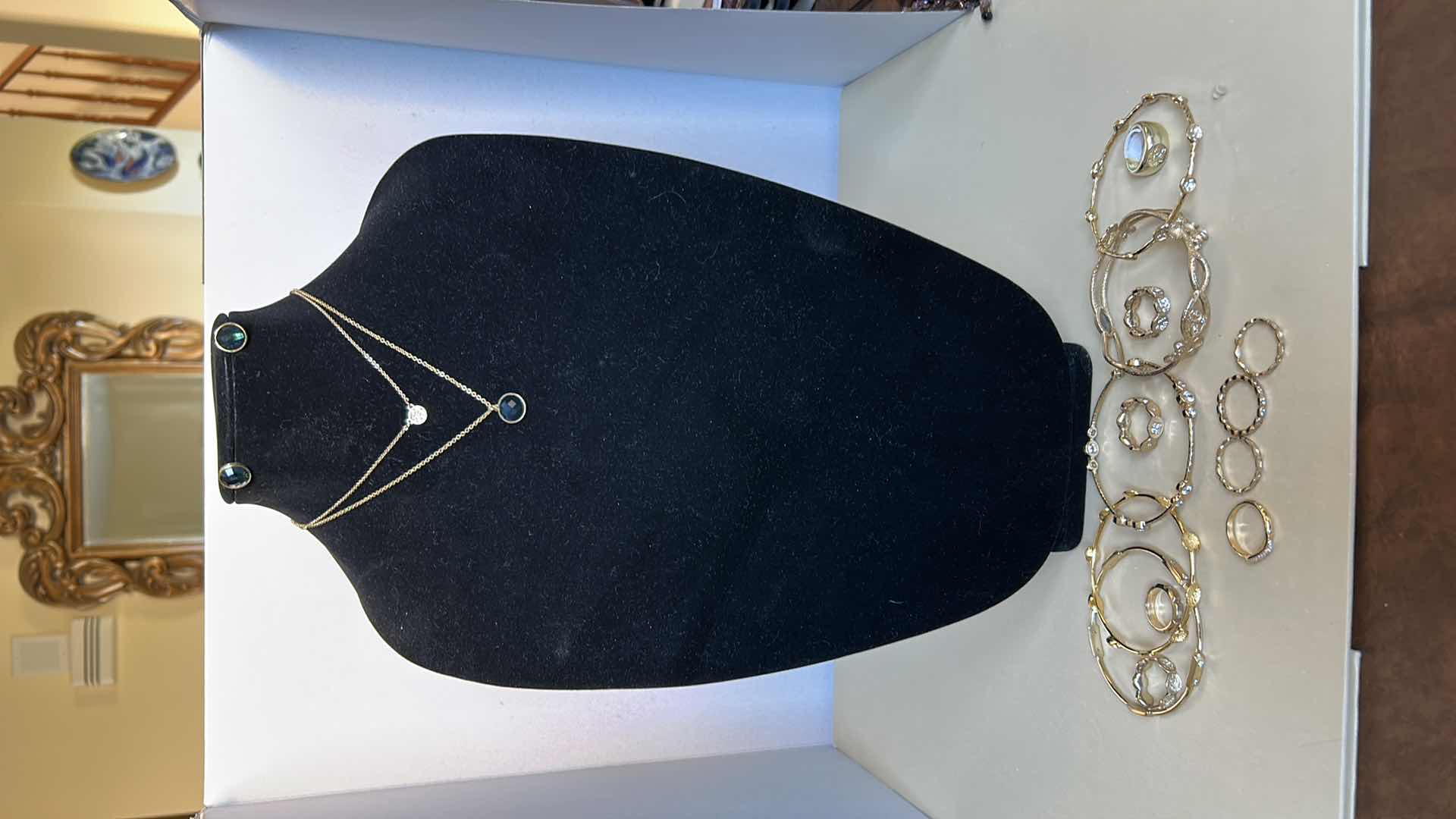 Photo 1 of FASHION JEWELRY ASSORTMENT 14K GOLD ELECTROPLATED RINGS 5 & 6