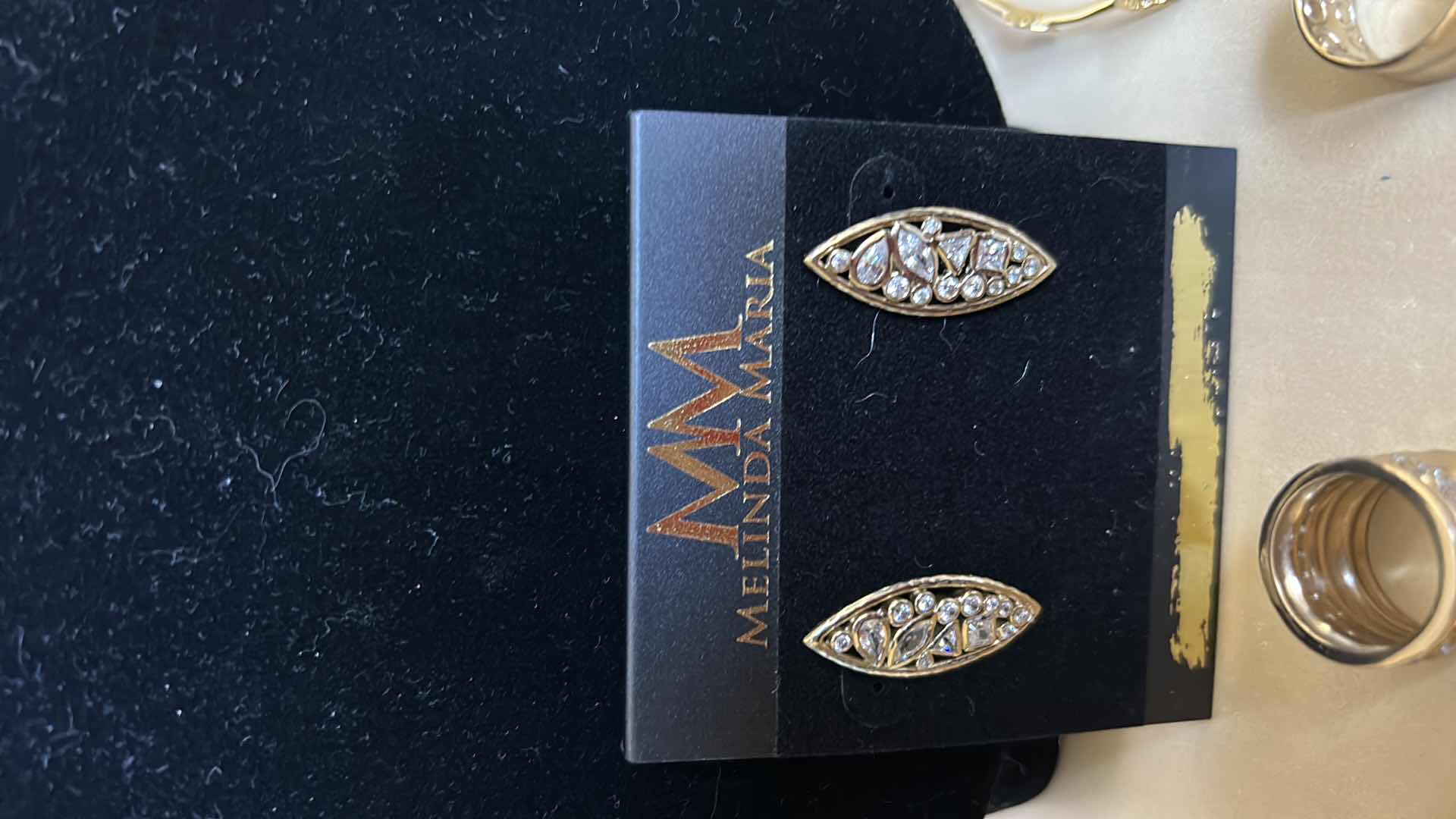 Photo 1 of COSTUME JEWELRY ASSORTMENT 14K GOLD ELECTROPLATED RINGS 5 & 6