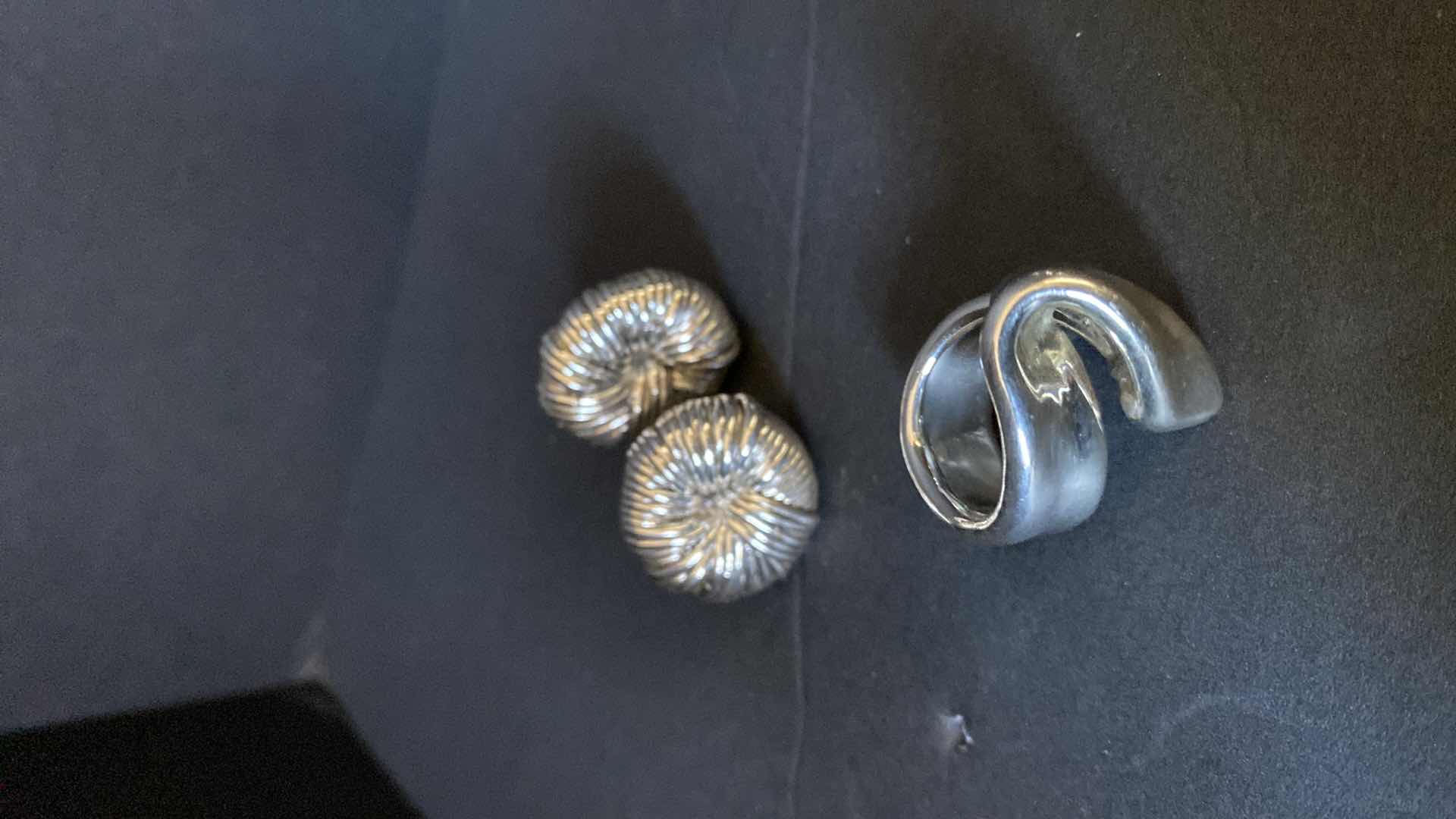 Photo 1 of ELECTROPLATED SILVER JEWELRY FROM ISRAEL EARRINGS AND RINGS