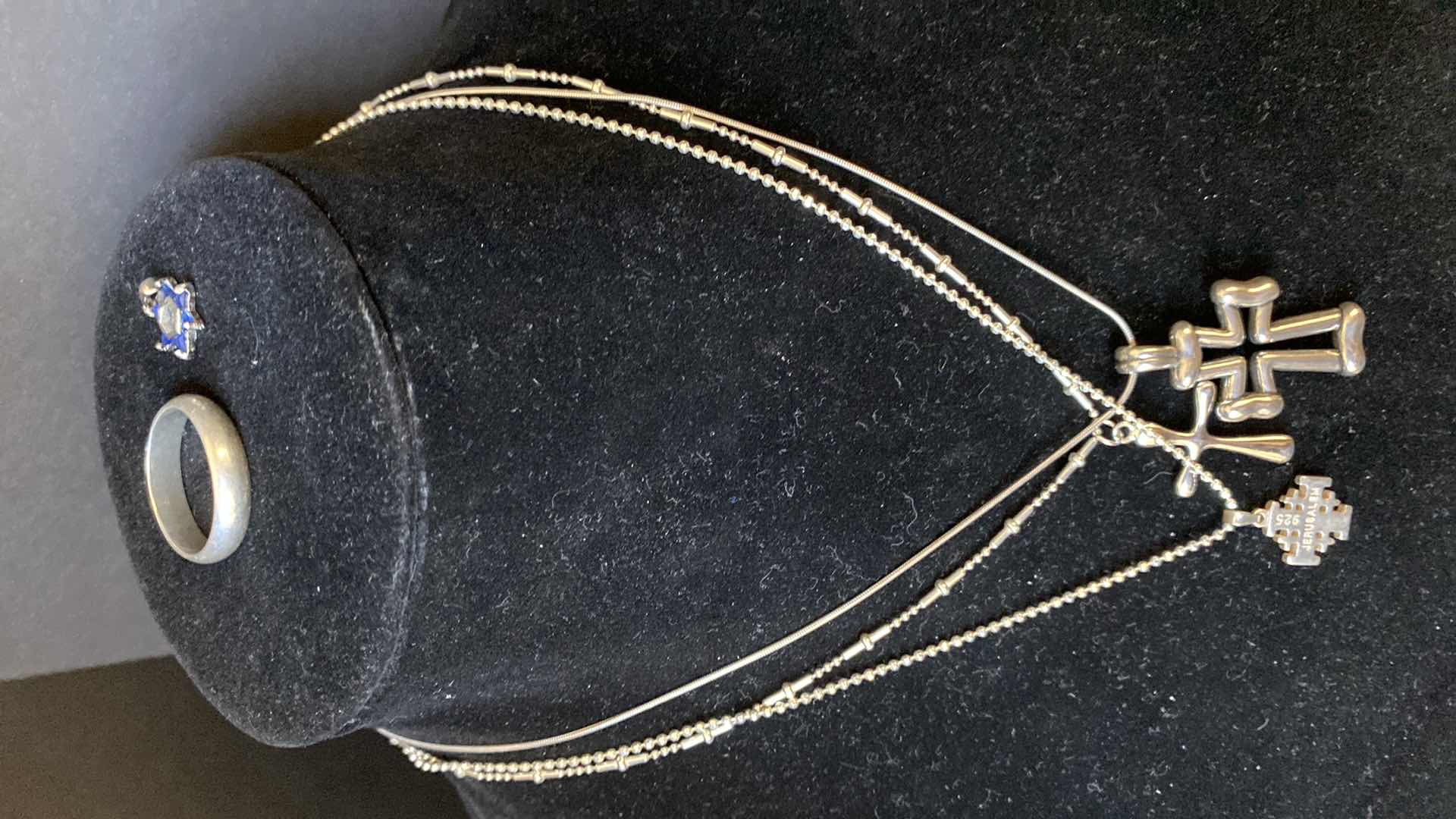 Photo 1 of 92.5 SILVER NECKLACES FROM ITALY RING MARKING HARD TO READ