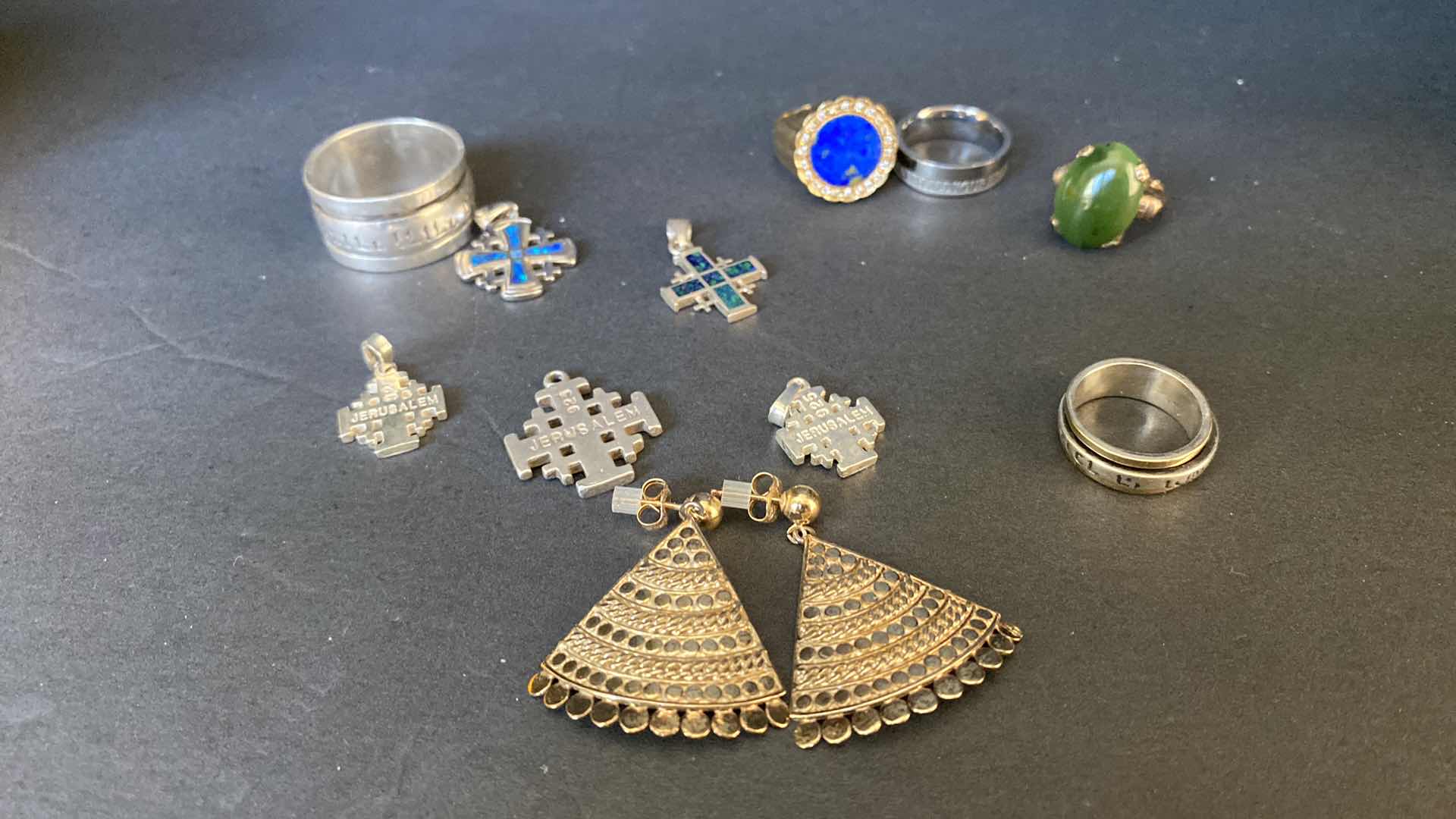 Photo 1 of SILVER FAN EARRINGS 925 AND FASHION JEWELRY