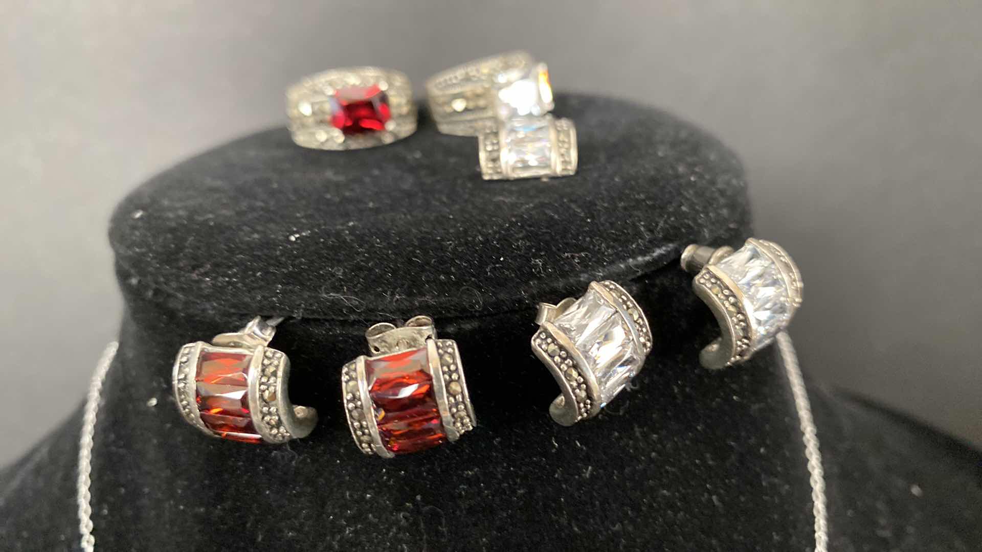 Photo 1 of FINE JEWELRY SILVER 925 NECKLACE 2 PENDANTS AND MORE