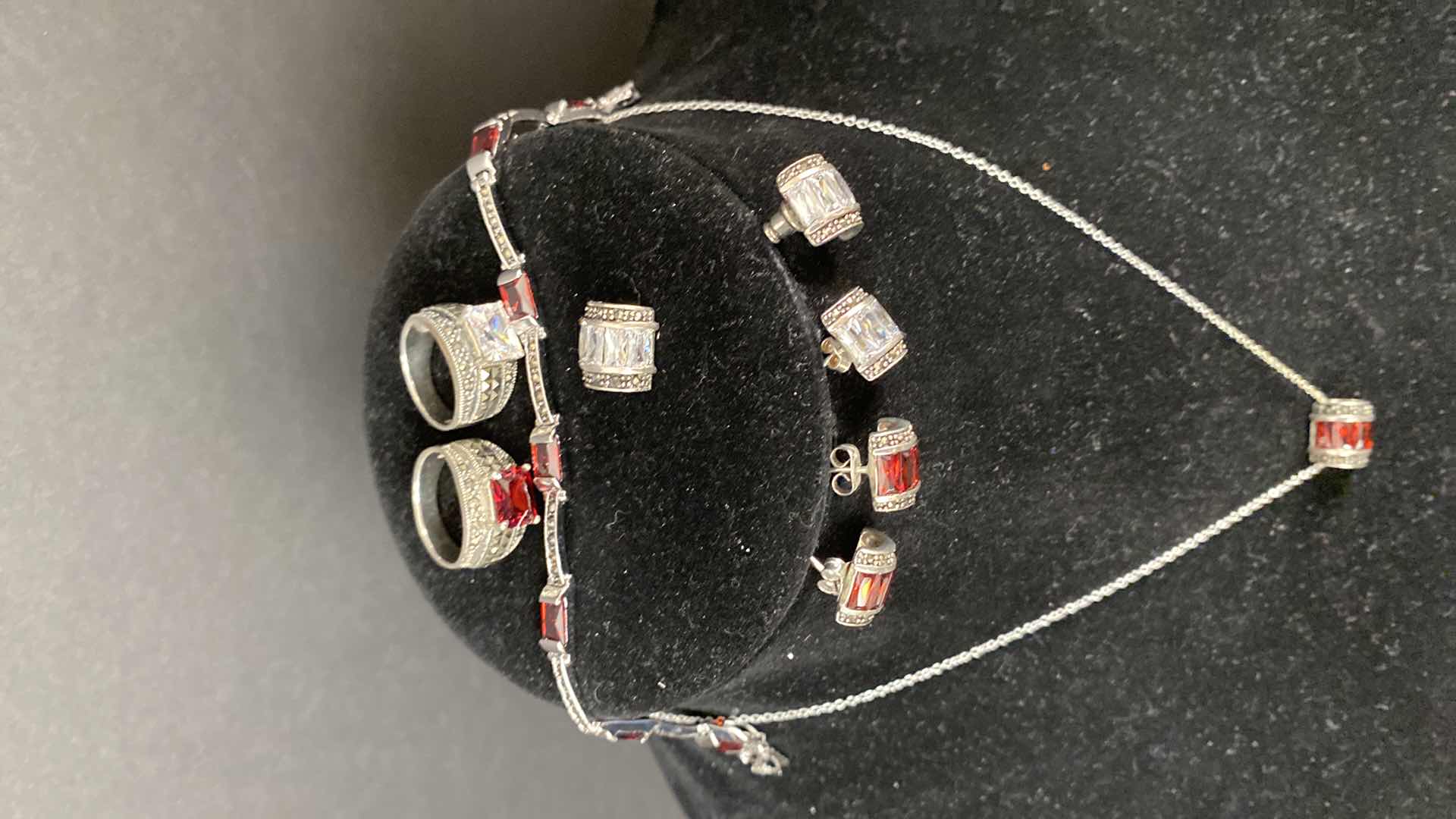 Photo 1 of FINE JEWELRY SILVER 925 NECKLACE 2 PENDANTS AND MORE