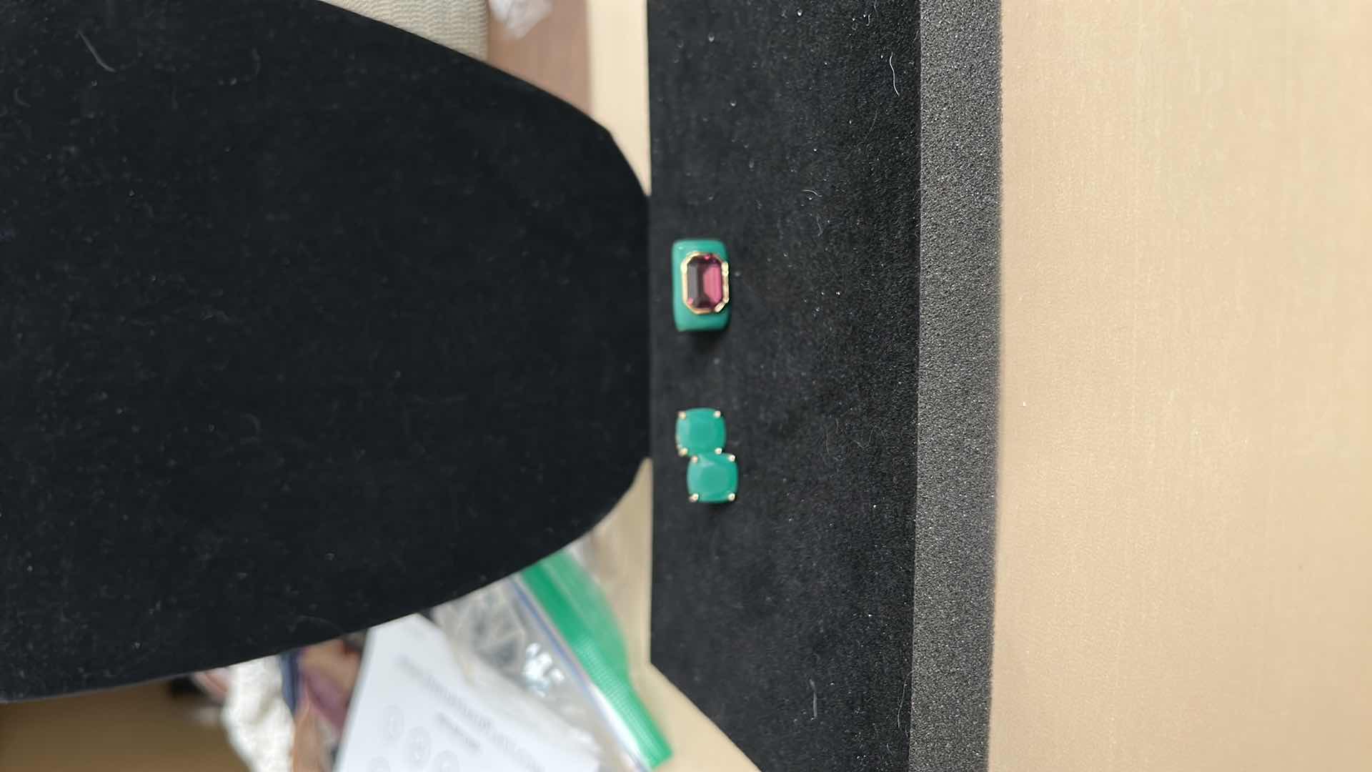 Photo 2 of FASHION JEWELRY - TRINA TUNER SIZE 6.5 RING AND EARRINGS