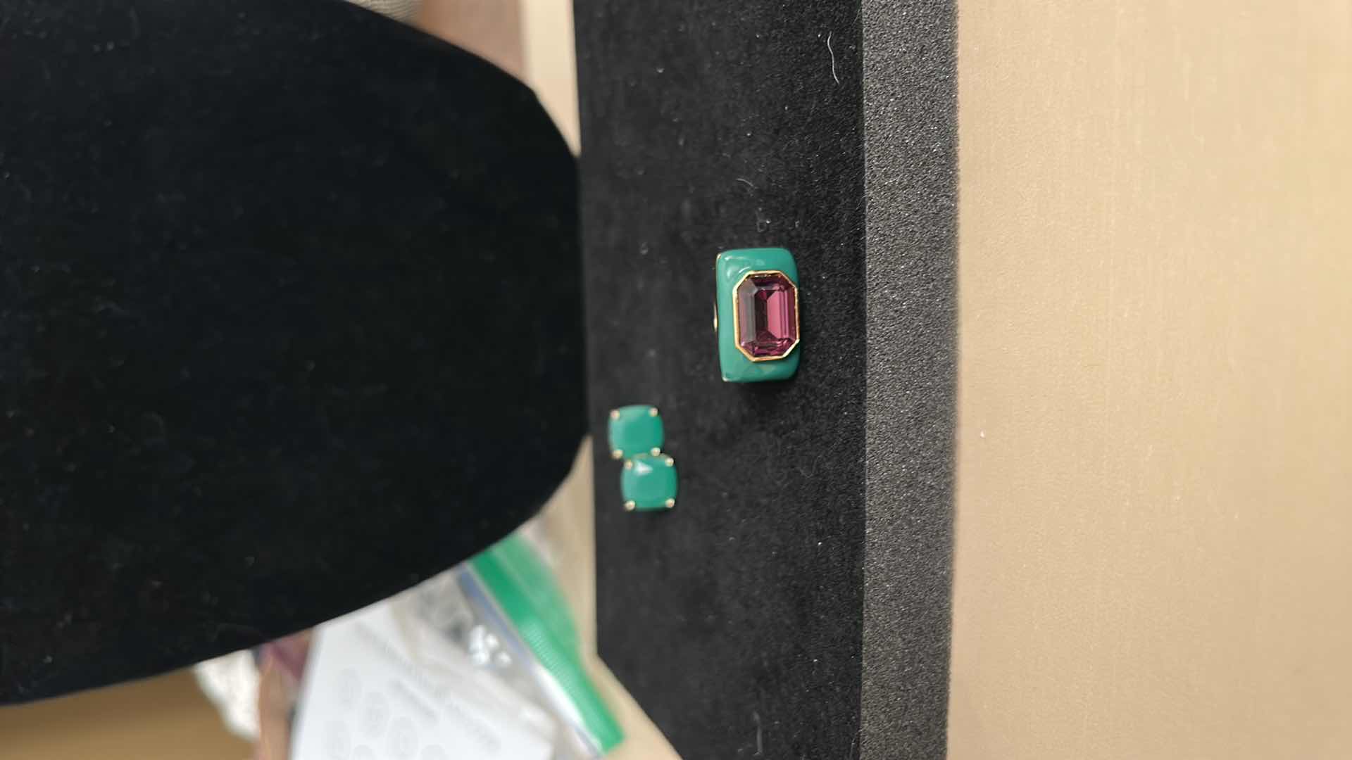 Photo 3 of FASHION JEWELRY - TRINA TUNER SIZE 6.5 RING AND EARRINGS