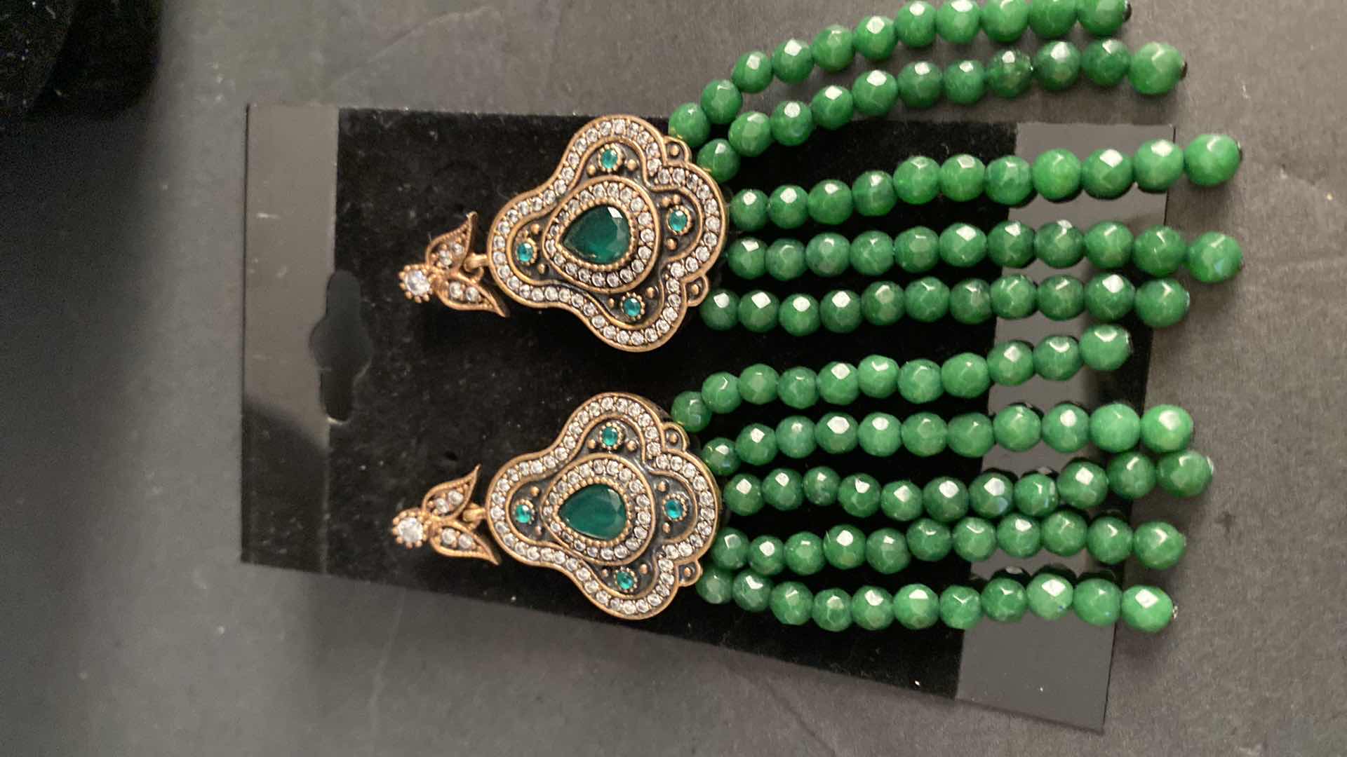 Photo 1 of FASHION JEWLRY EARRINGS AND MILOR ITALY RING 18K GOLD PLATED BRONZE