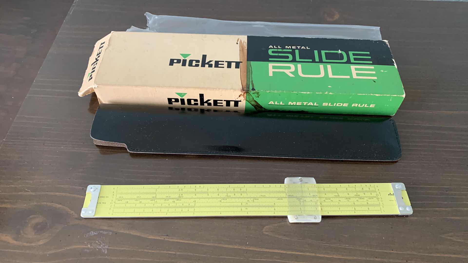 Photo 1 of $60 VINTAGE PICKETT N902-ES SIMPLE TRIG ALL METAL SLIDE RULE