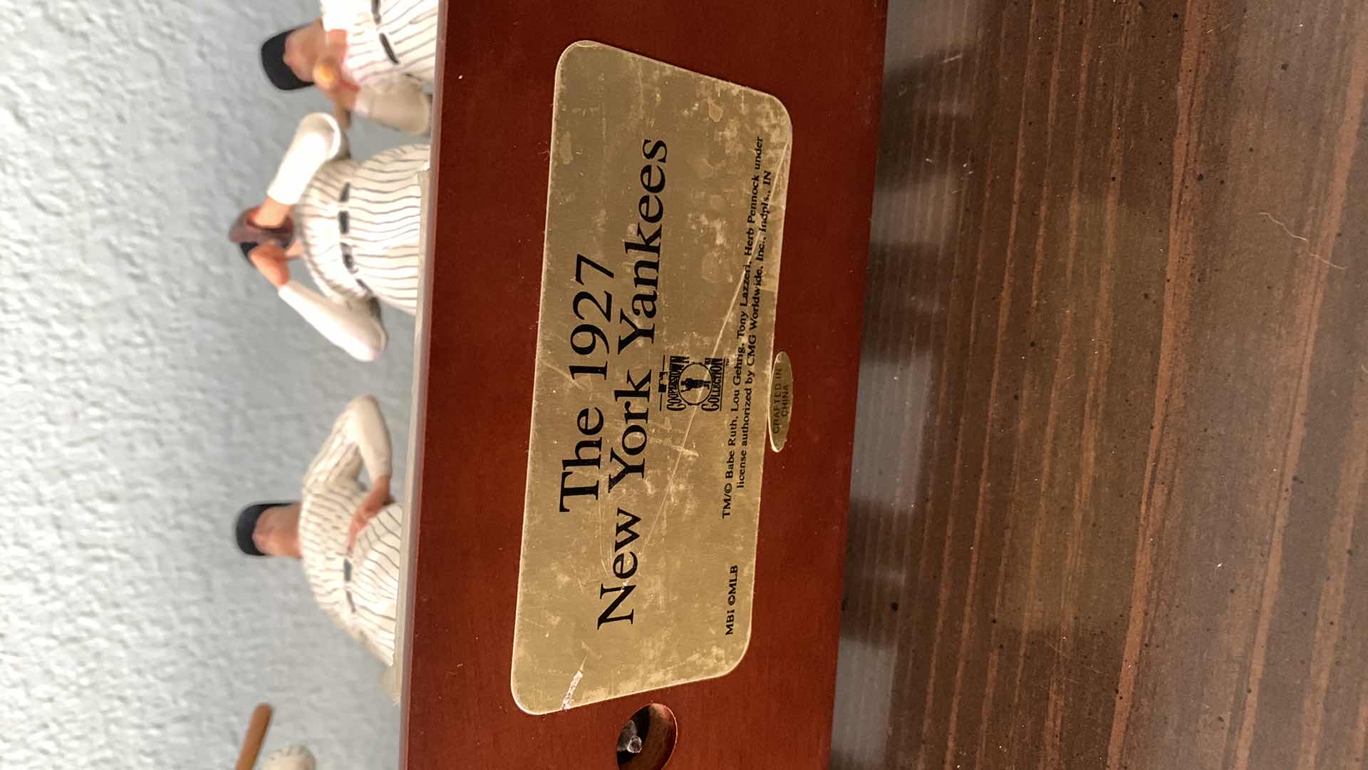 Photo 7 of DANBURY MINT MLB BASEBALL LICENSED 1927 NEW YORK YANKEES FIGURINE SET BABE RUTH