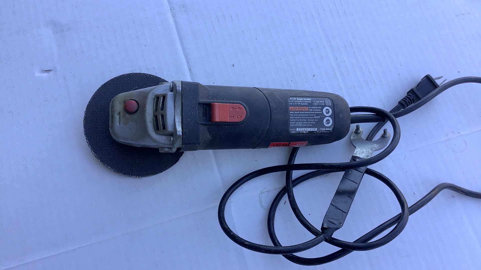 Photo 1 of DRIL MONSTER 4-1/2” ANGEL GRINDER