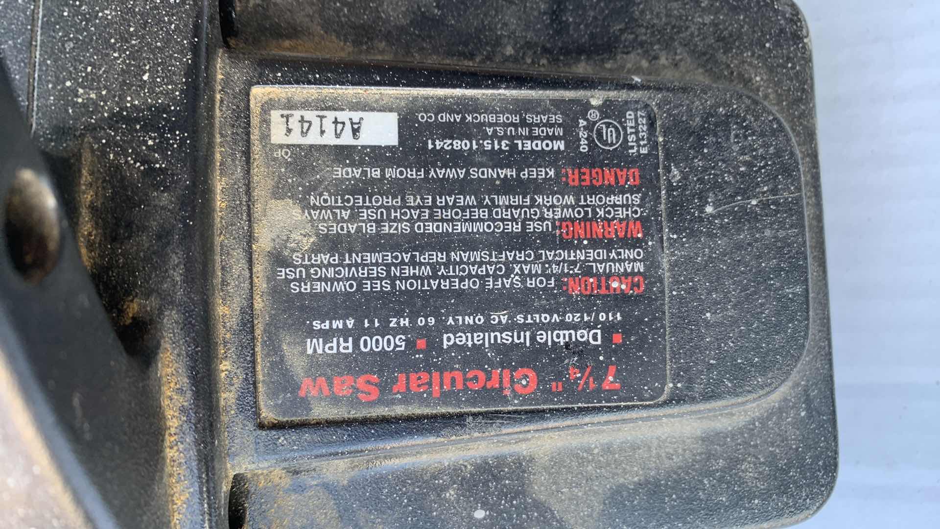 Photo 1 of CRAFTSMAN SAWMILL 7 1/4” CIRCULAR SAW