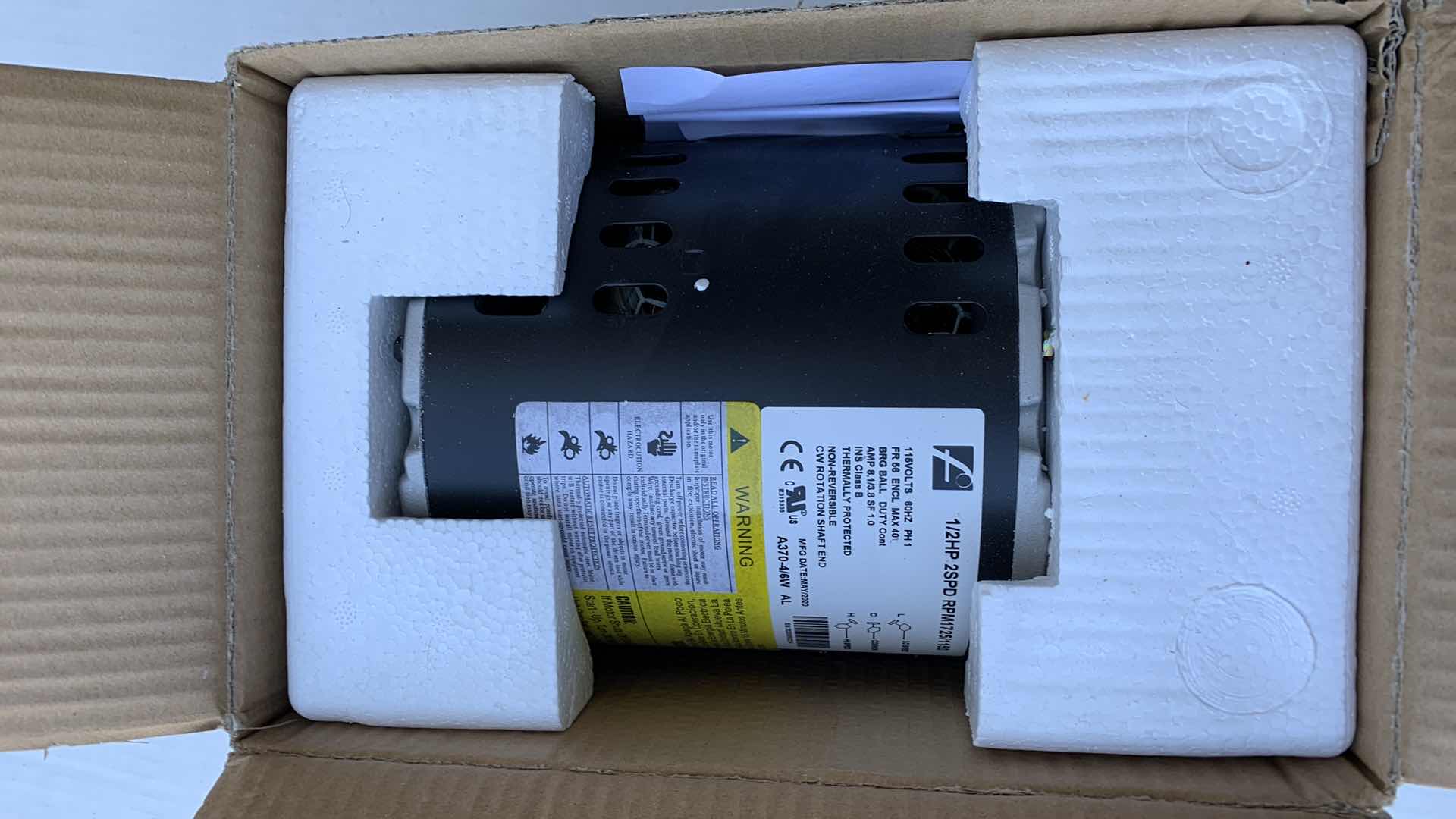 Photo 1 of EVAPORATIVE COOLER MOTOR