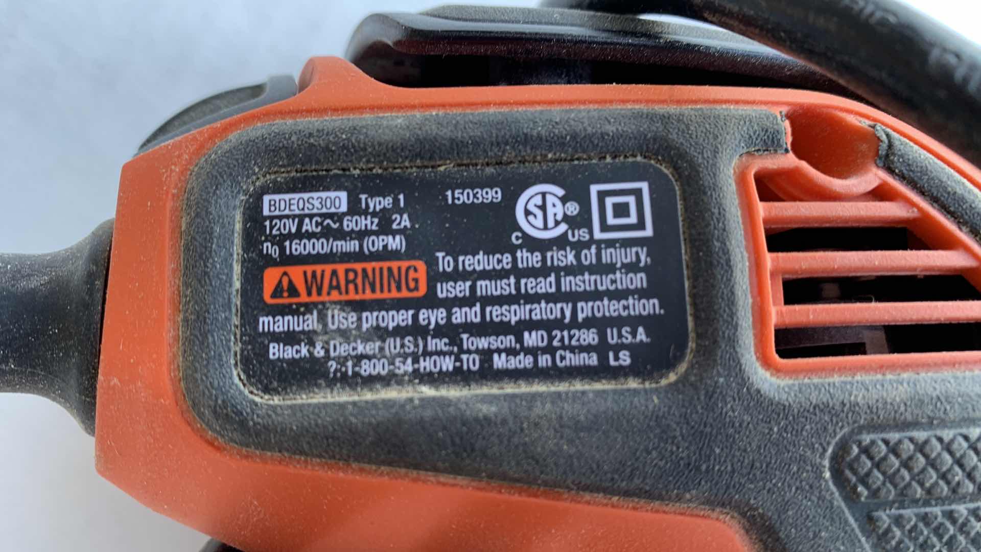 Photo 3 of BLACK AND DECKER BDEQS300