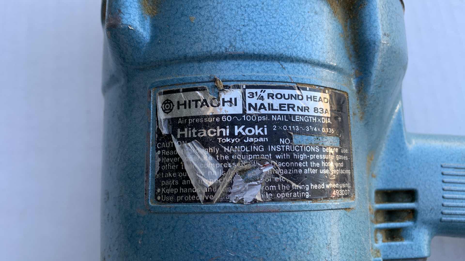 Photo 1 of HITACHI 3 1/4” ROUND HEAD NAILER