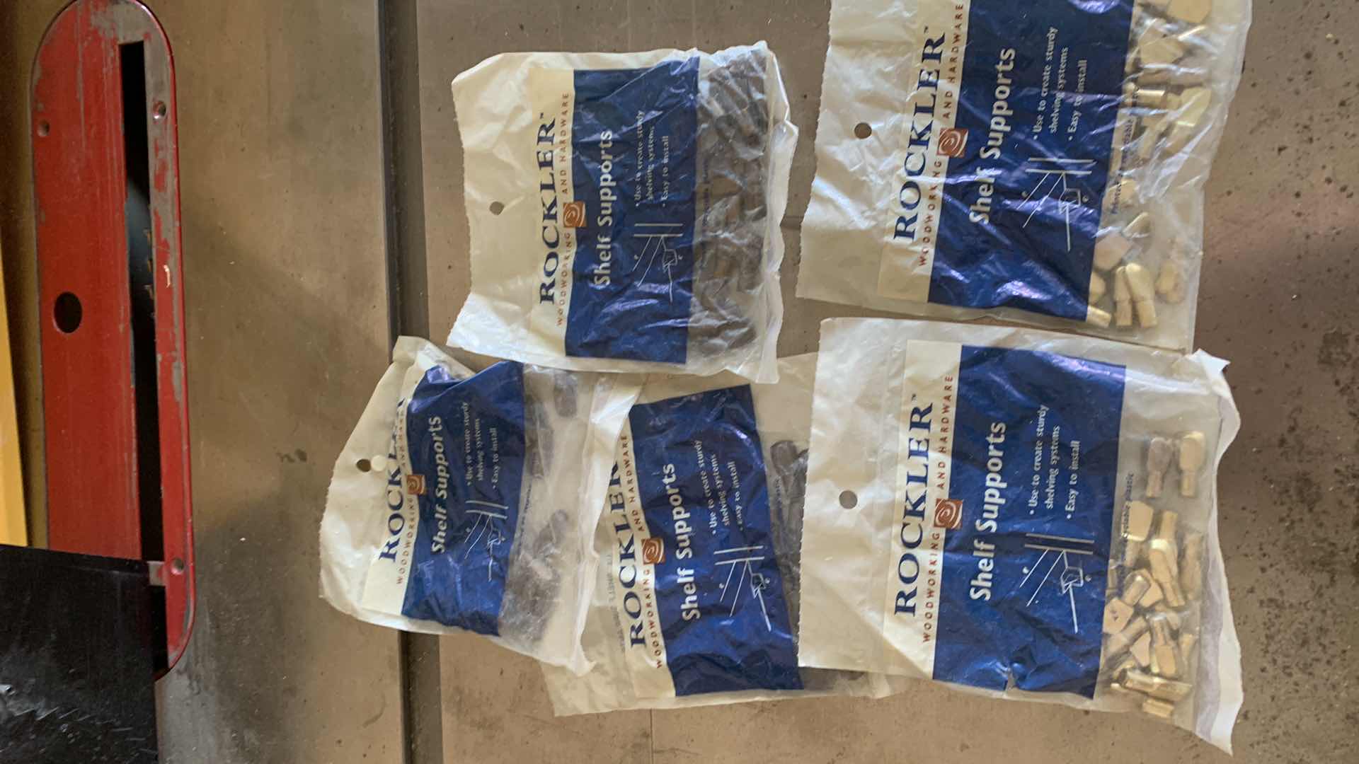 Photo 1 of FIVE PACKS OF SHELF SUPPORTS