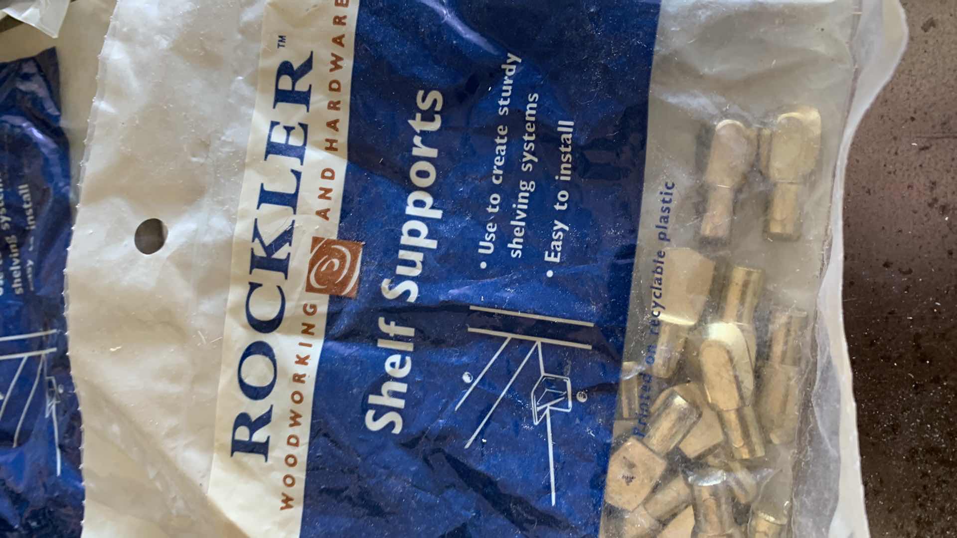 Photo 1 of FIVE PACKS OF SHELF SUPPORTS